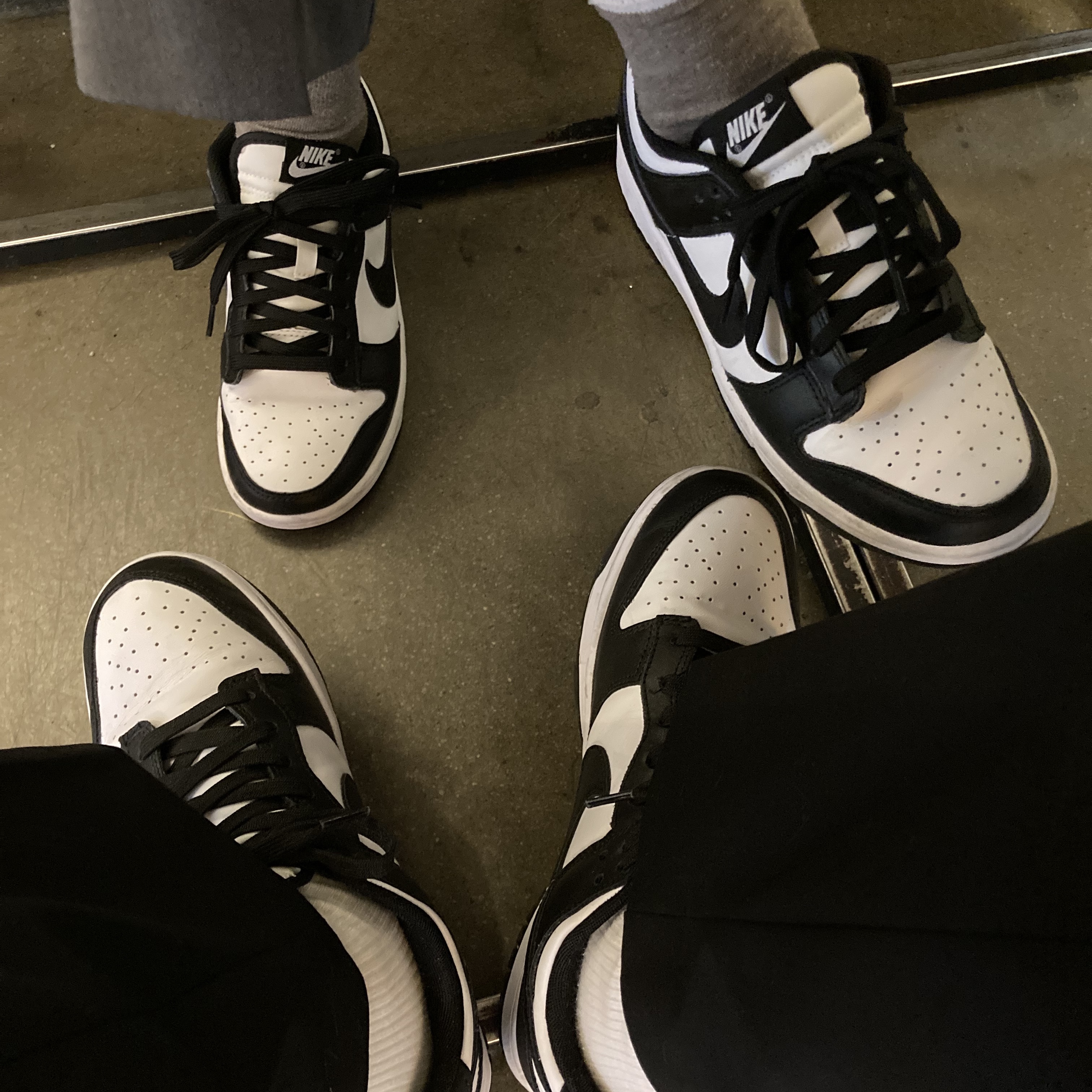Nike Dunk Low Retro Black, (W) Nike Dunk Low Black 착용 스타일