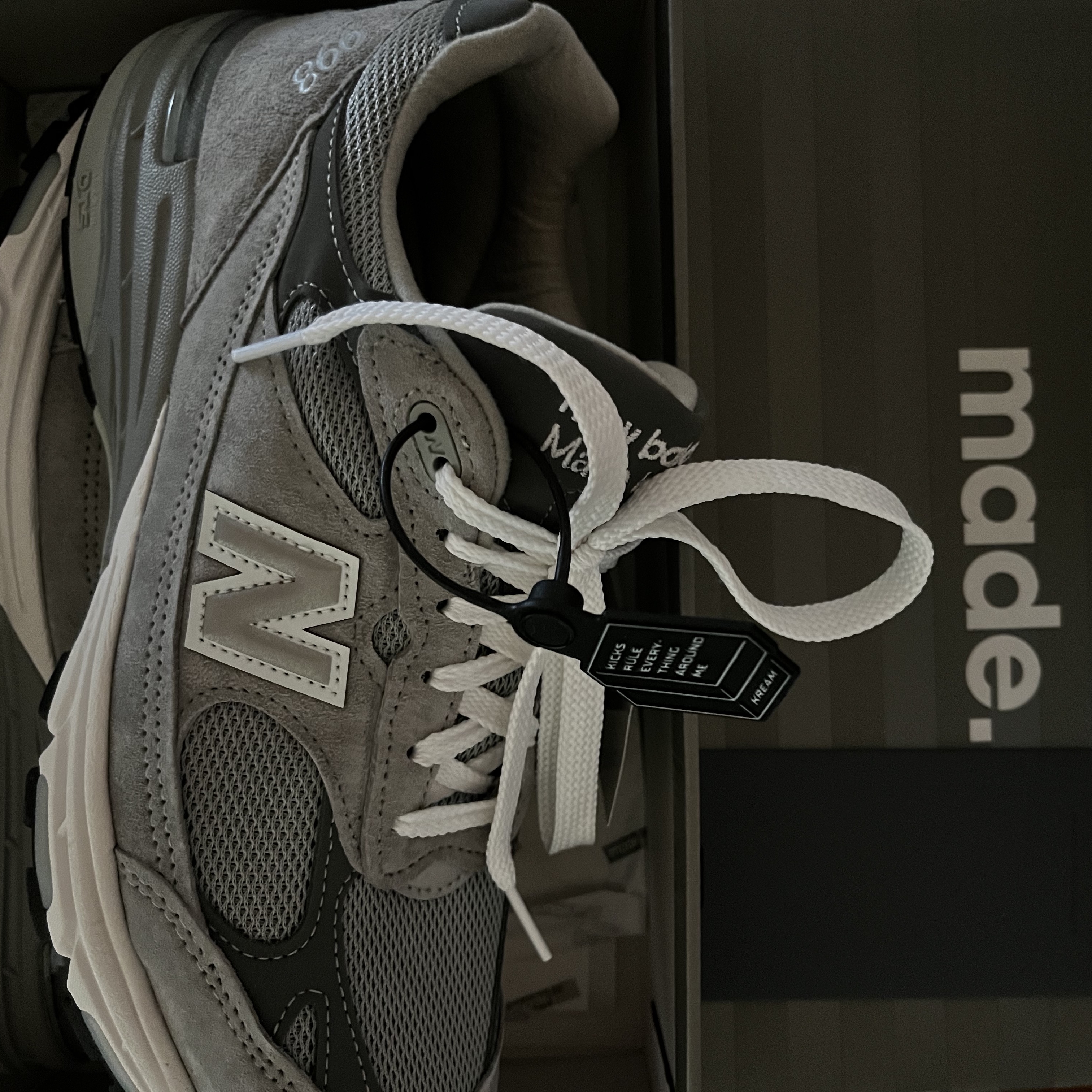 New Balance 993 Made in USA Grey - D Standard 착용 스타일