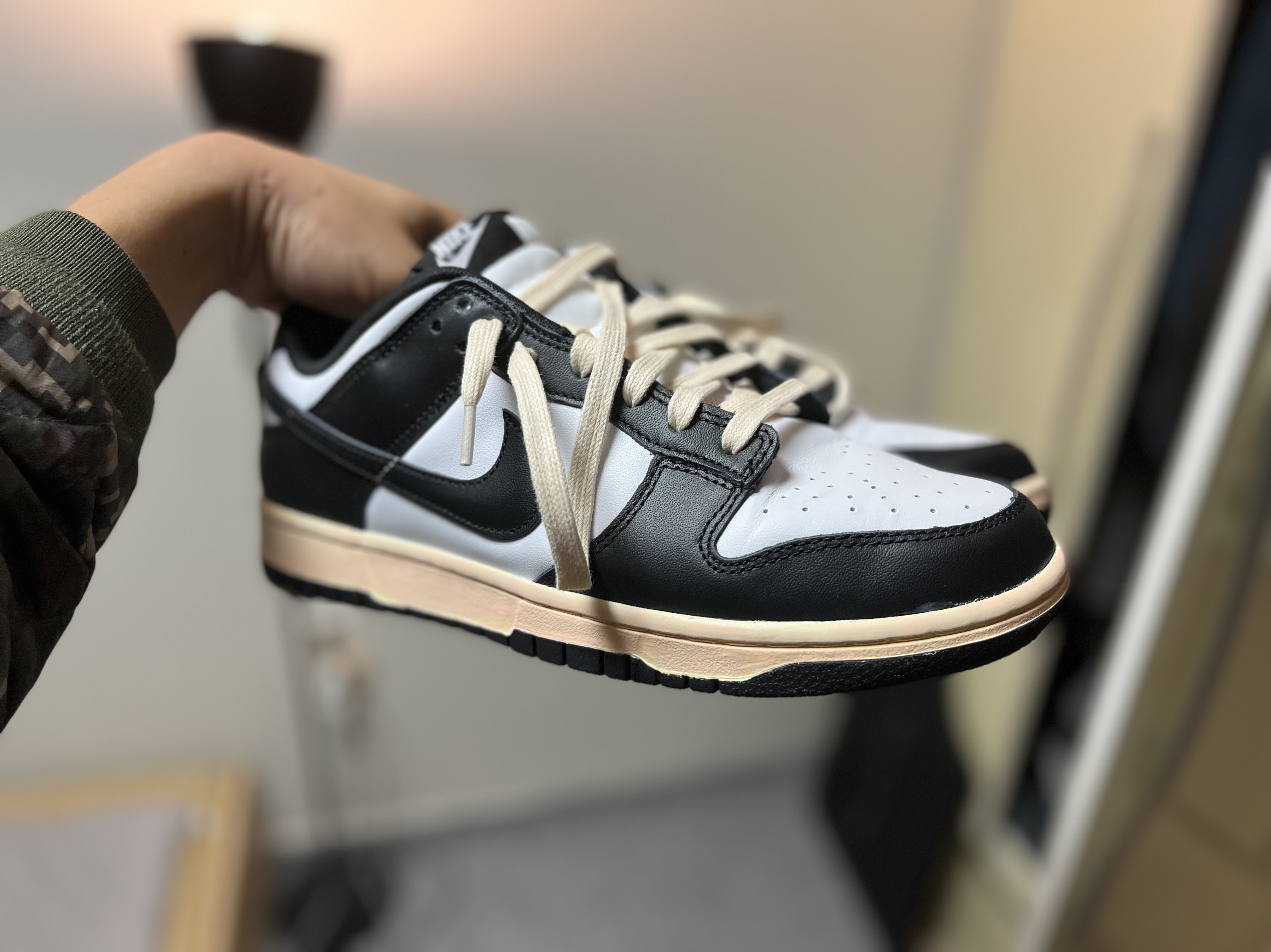 Nike Dunk Low Retro Black, (W) Nike Dunk Low Black 착용 스타일