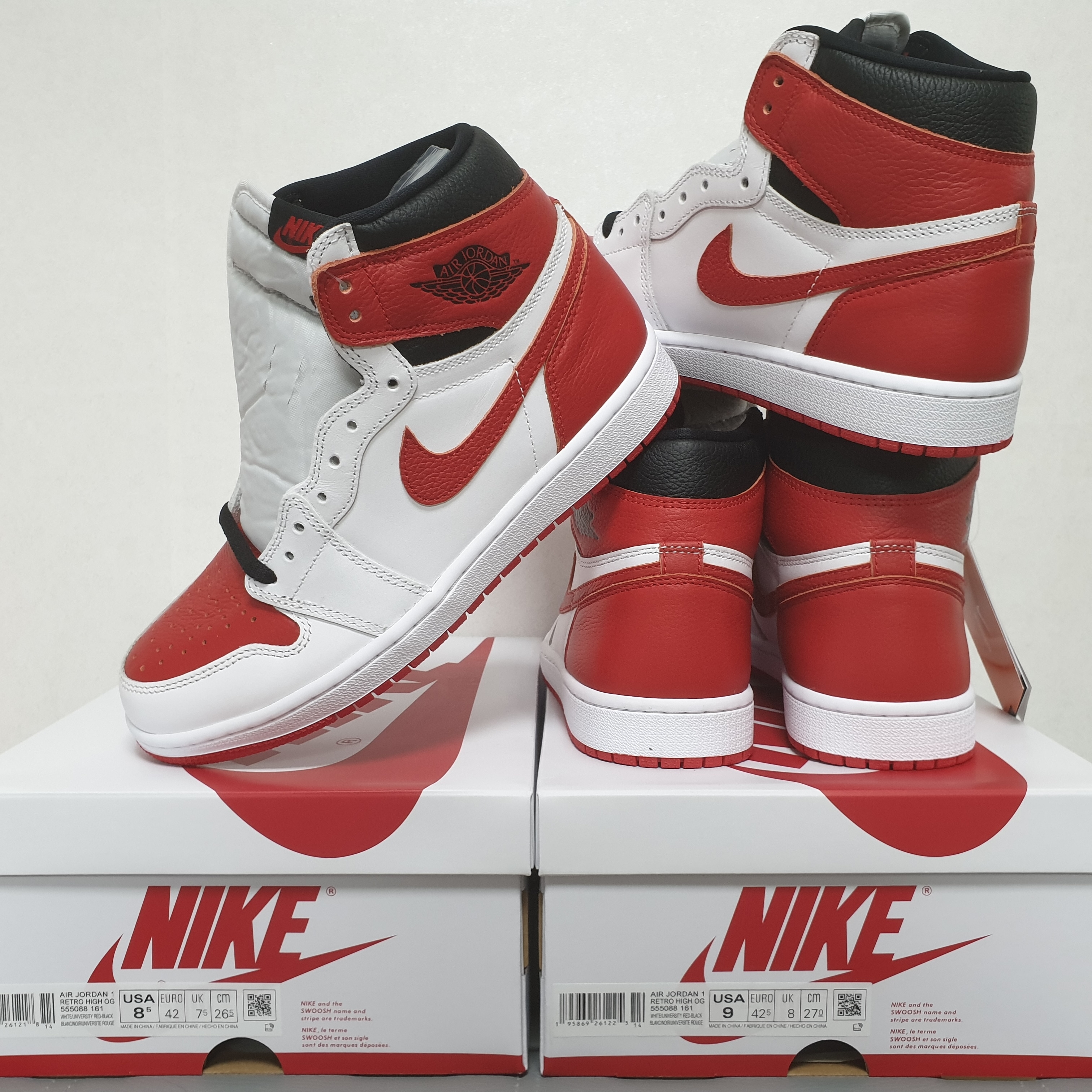 Jordan 1 Retro High OG Heritage 착용 스타일