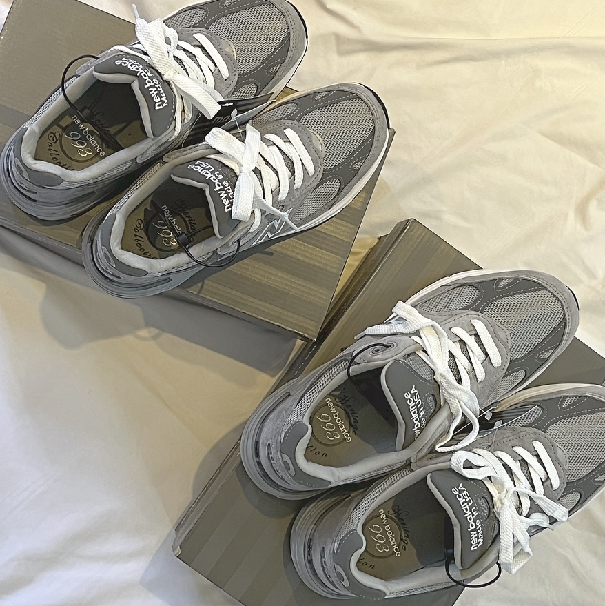 New Balance 993 Made in USA Grey - D Standard, (W) New Balance 993 Made in USA Grey - B Standard 착용 스타일 - 2