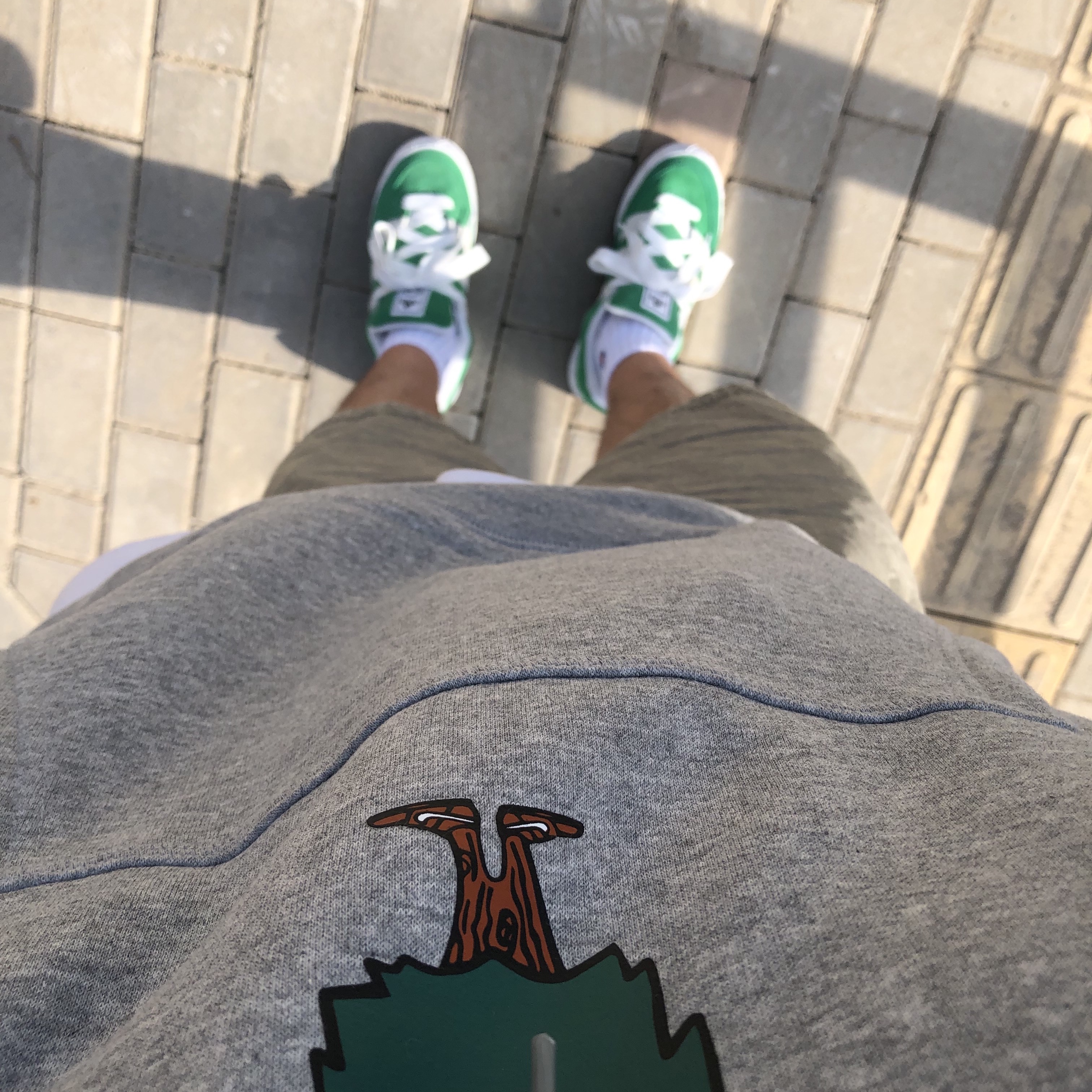Adidas Adimatic Green 착용 스타일 - 1