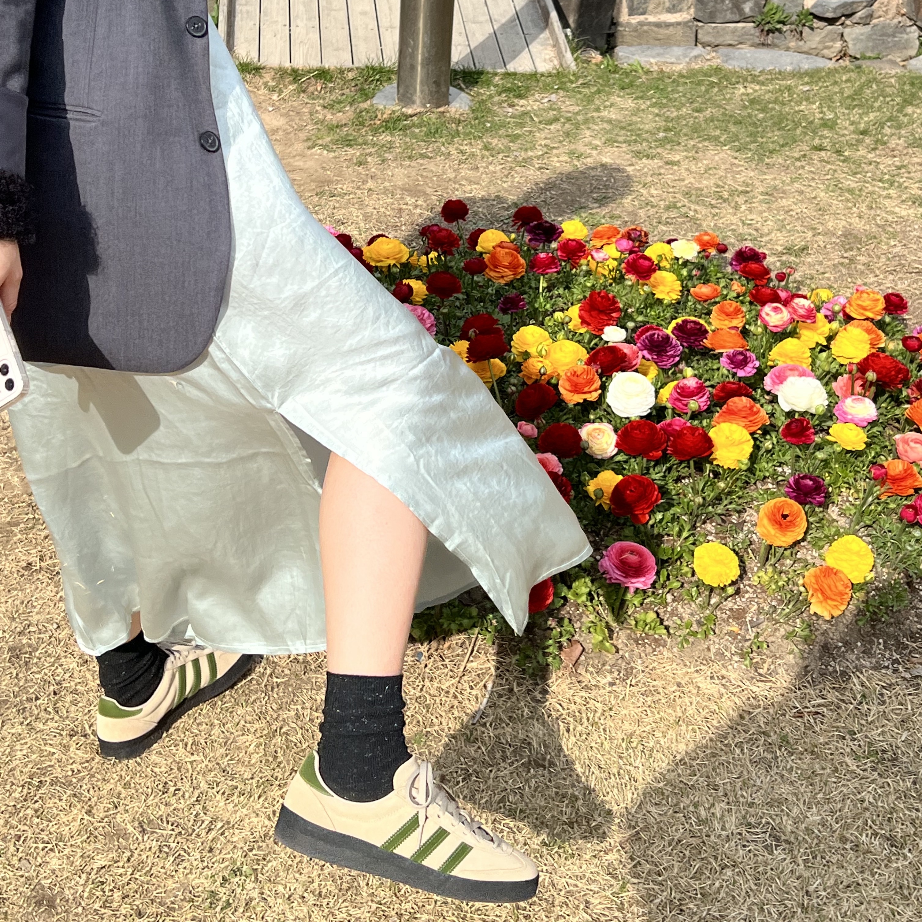Adidas Spezial Lotherton Tech Gold Craft Green 착용 스타일 - 3