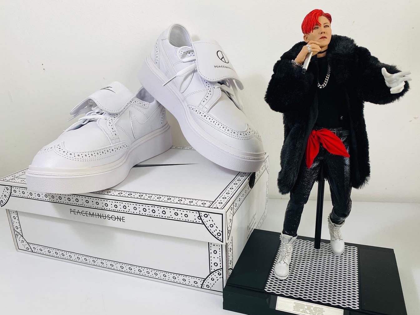 Nike x Peaceminusone Kwondo1 White 착용 스타일 - 5