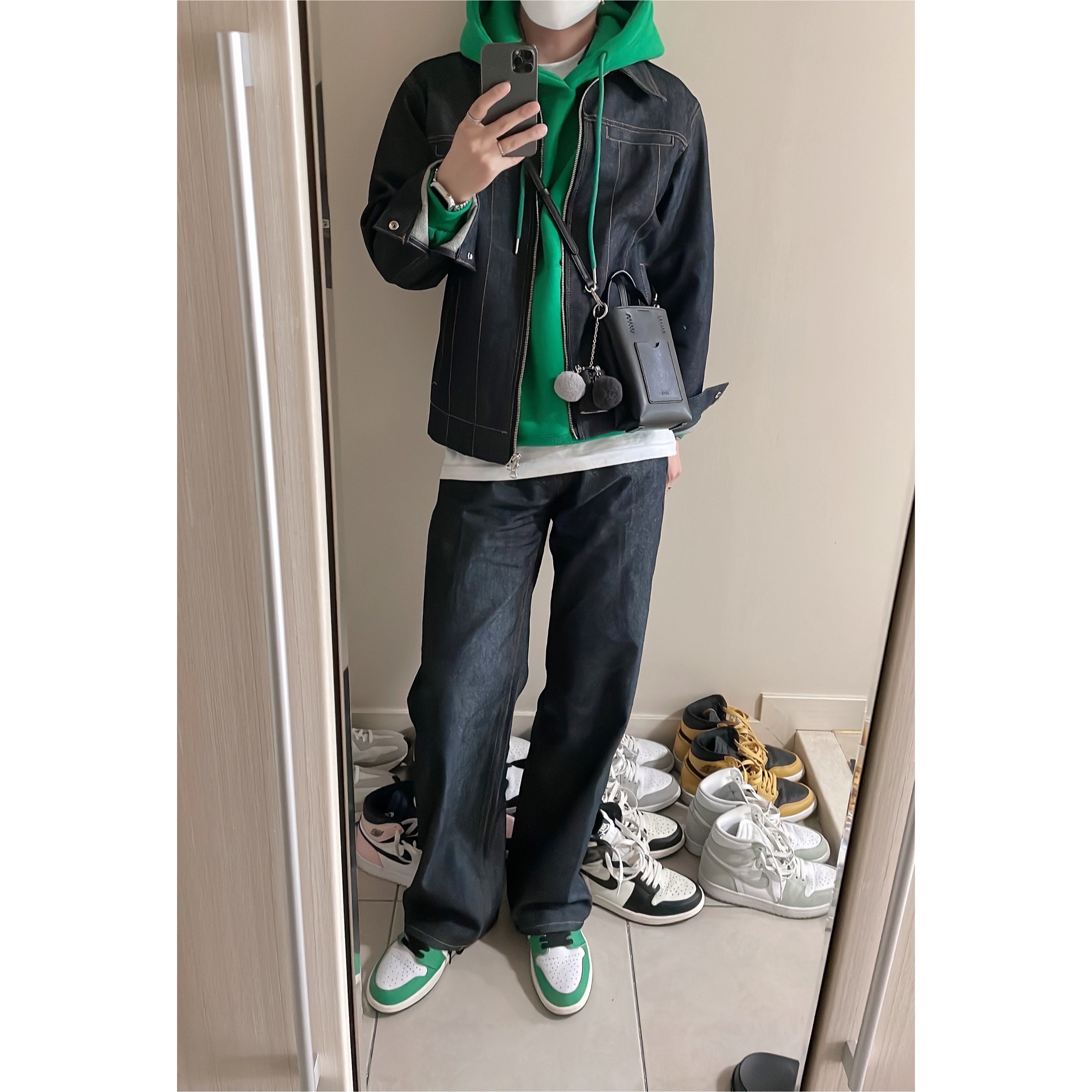 (W) Jordan 1 Retro High OG Lucky Green 착용 스타일