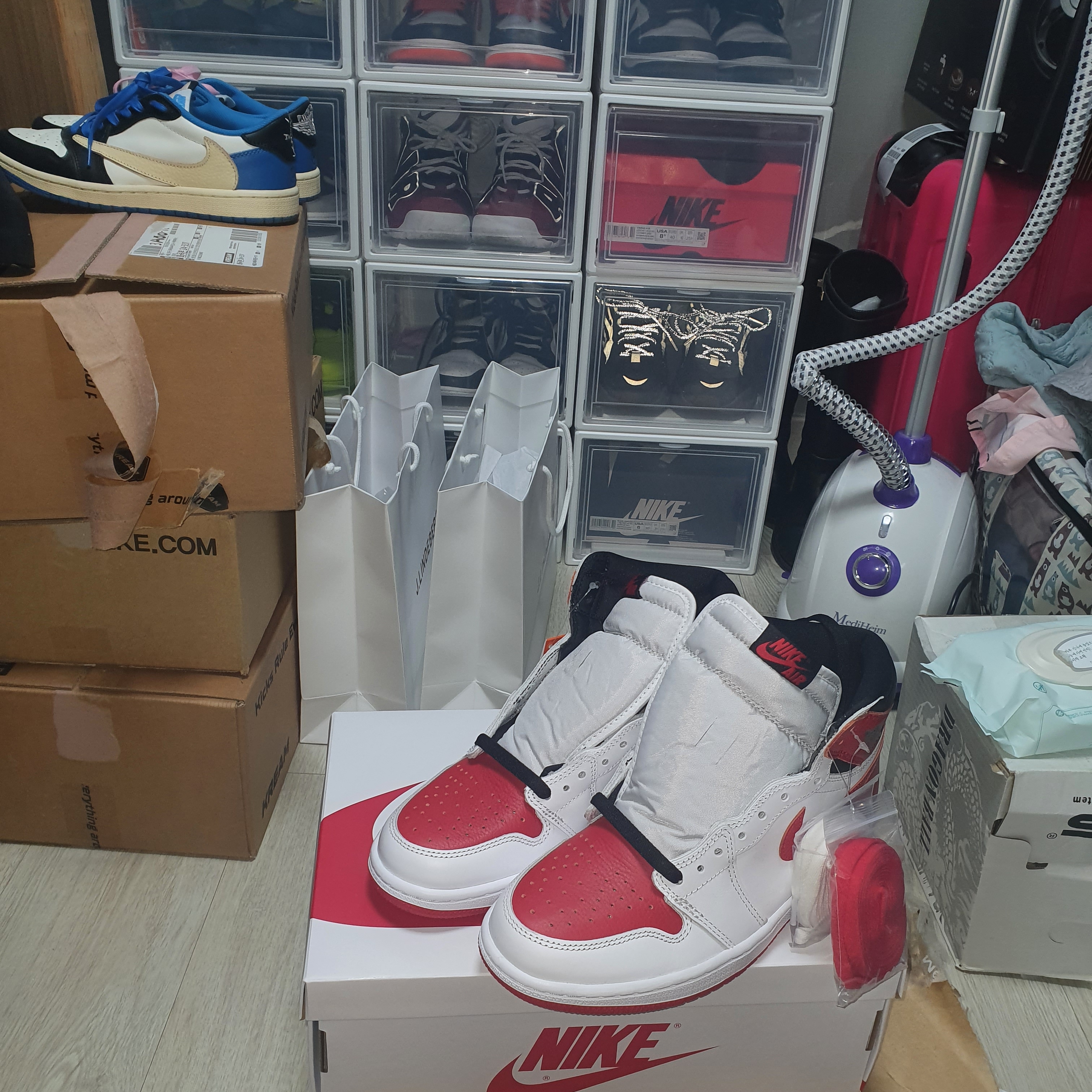 Jordan 1 KO Chicago 2021, Jordan 1 Retro High OG Heritage 착용 스타일 - 2