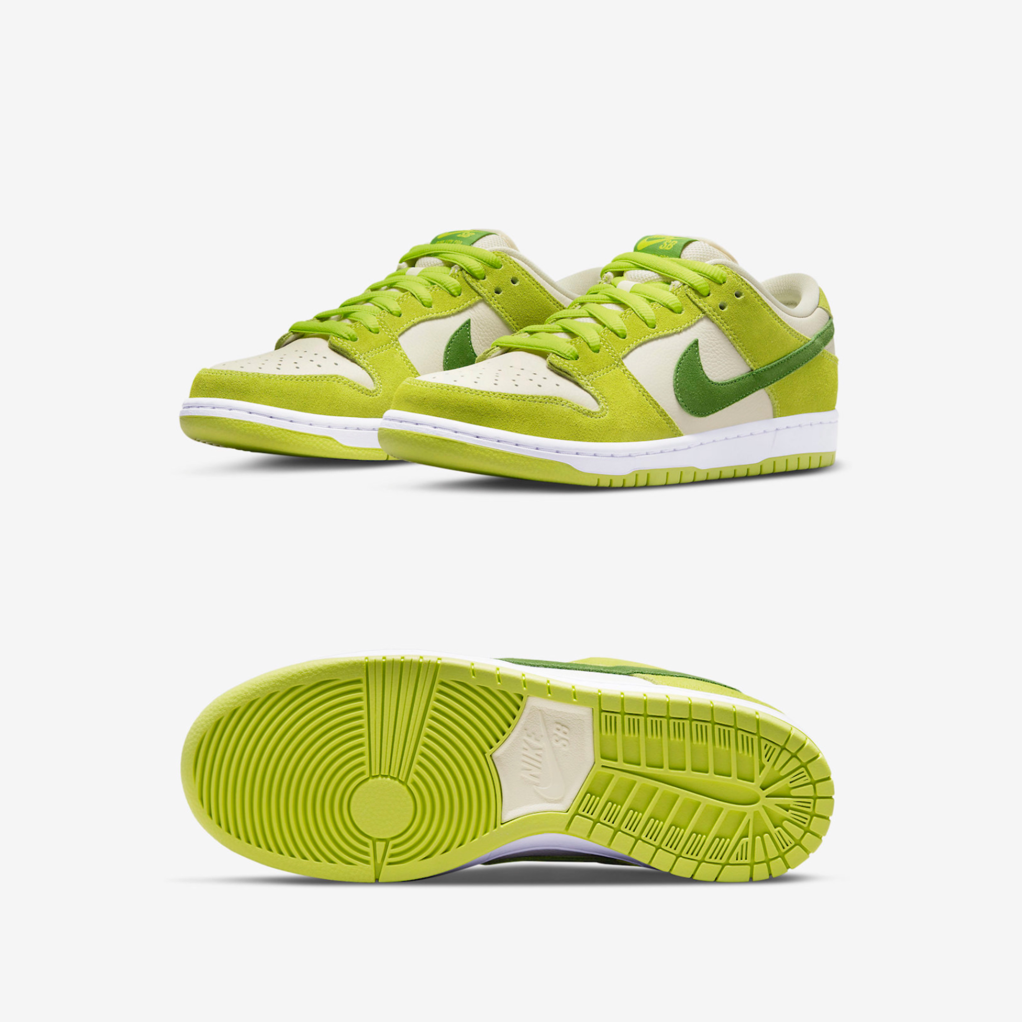 Nike SB Dunk Low Pro Sour Apple 착용 스타일 - 2