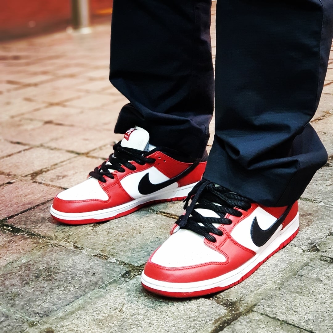 Nike SB Dunk Low Pro Chicago, Nike x Parra SB Dunk Low Pro Abstract Art 착용 스타일 - 1