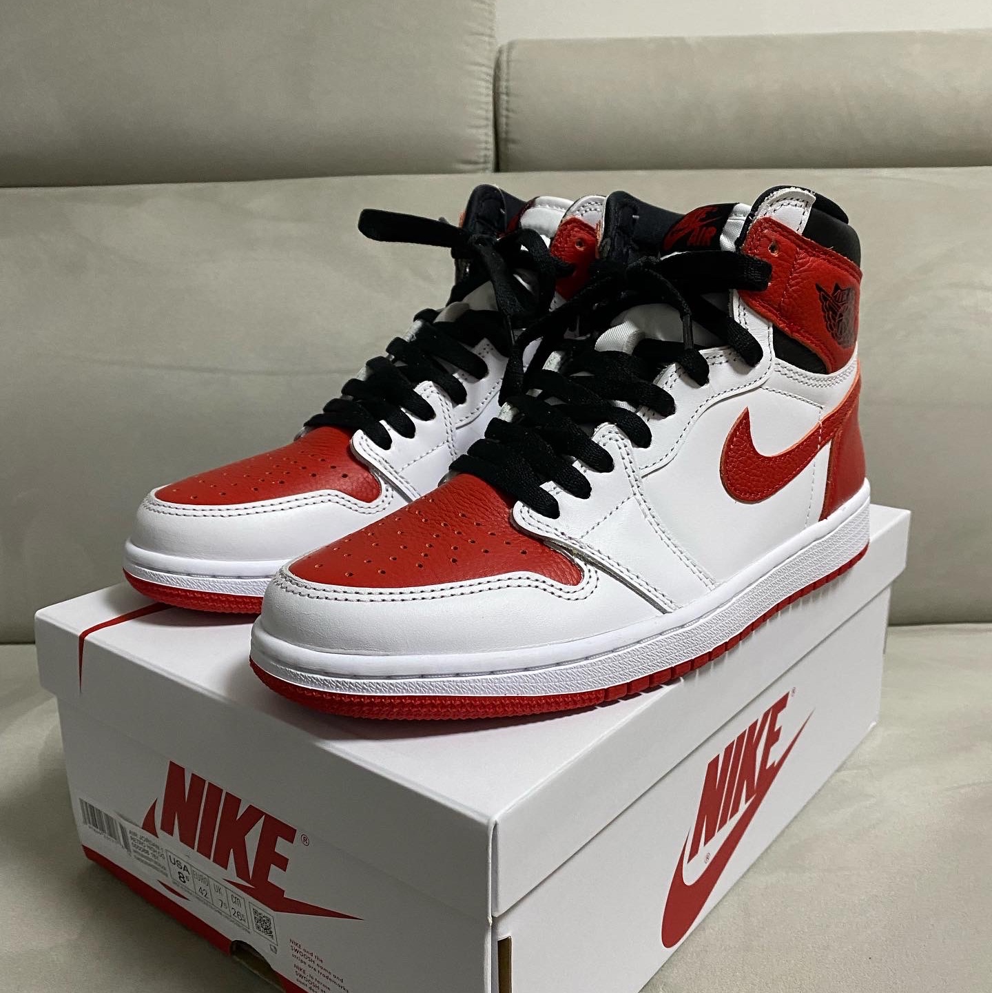 Jordan 1 Retro High OG Heritage 착용 스타일 - 1