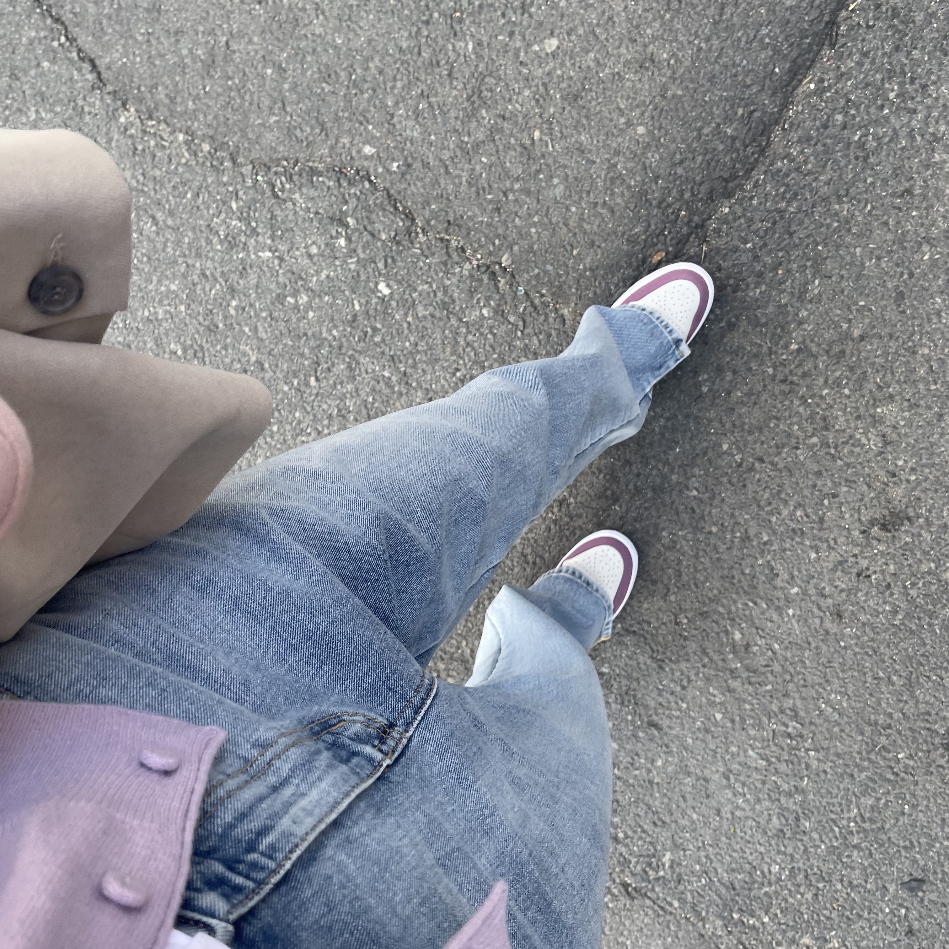 (W) Jordan 1 Mid SE Light Mulberry 착용 스타일