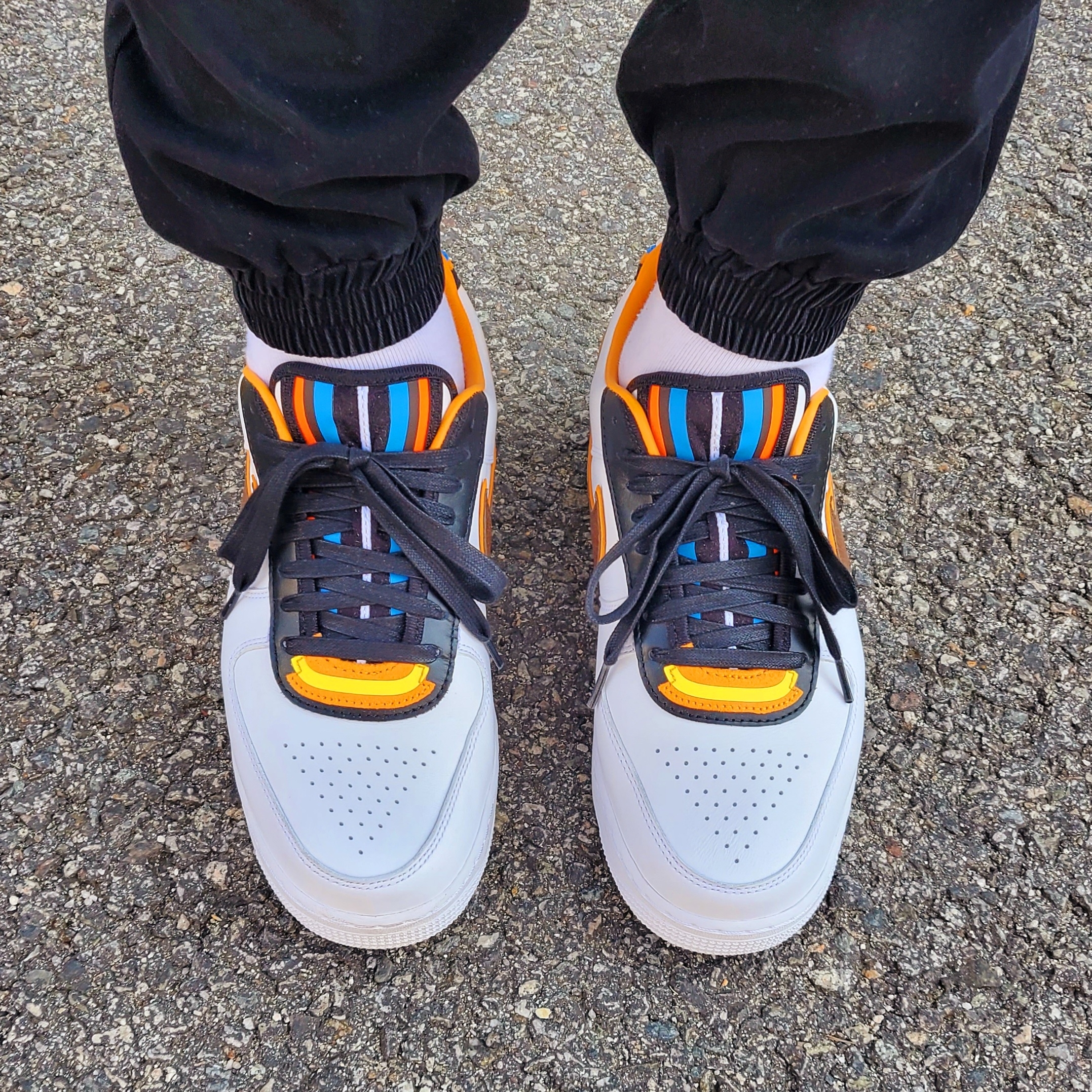 Nike x Riccardo Tisci Air Force 1 White 착용 스타일 - 4
