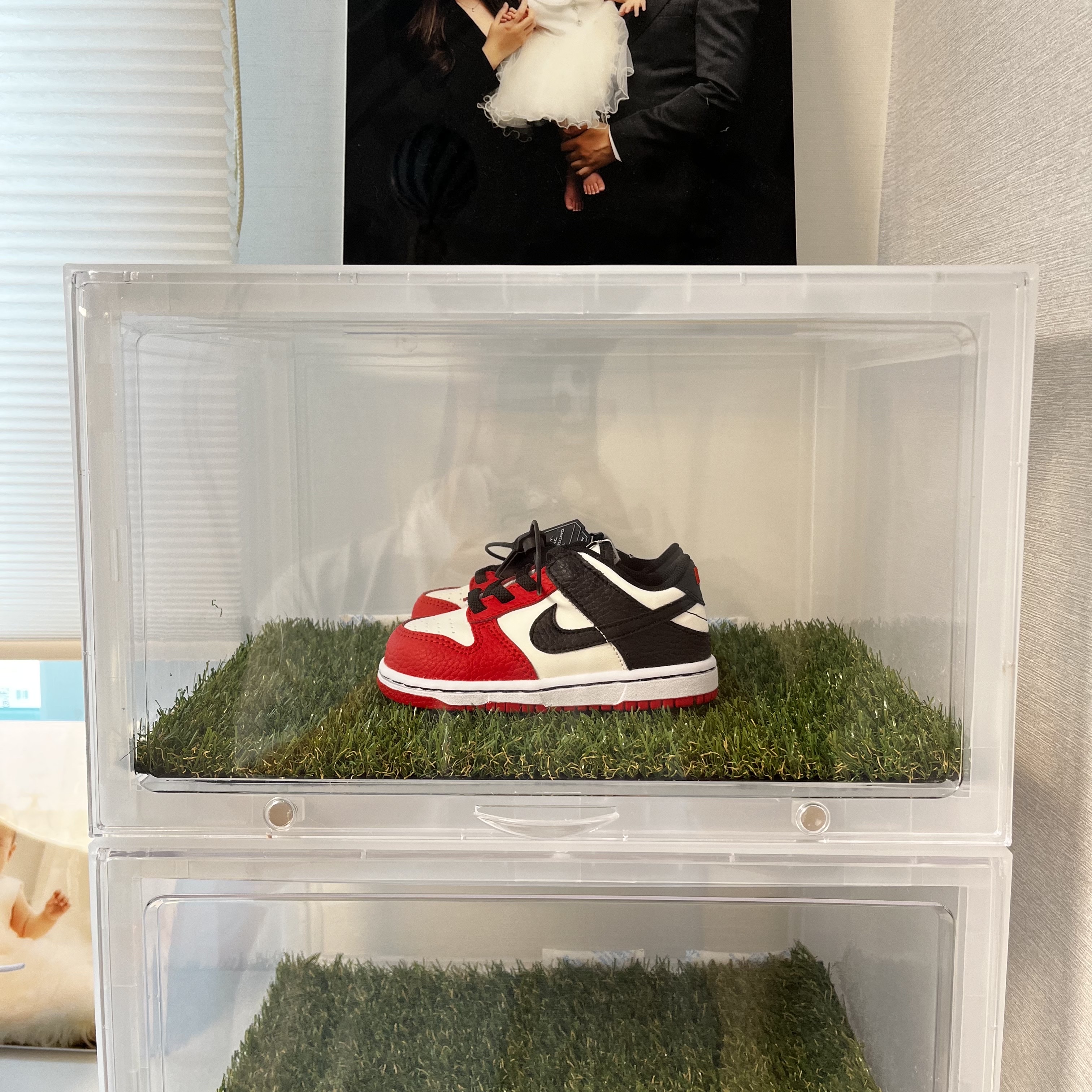 (TD) Nike x NBA Dunk Low Black and Chile Red 착용 스타일