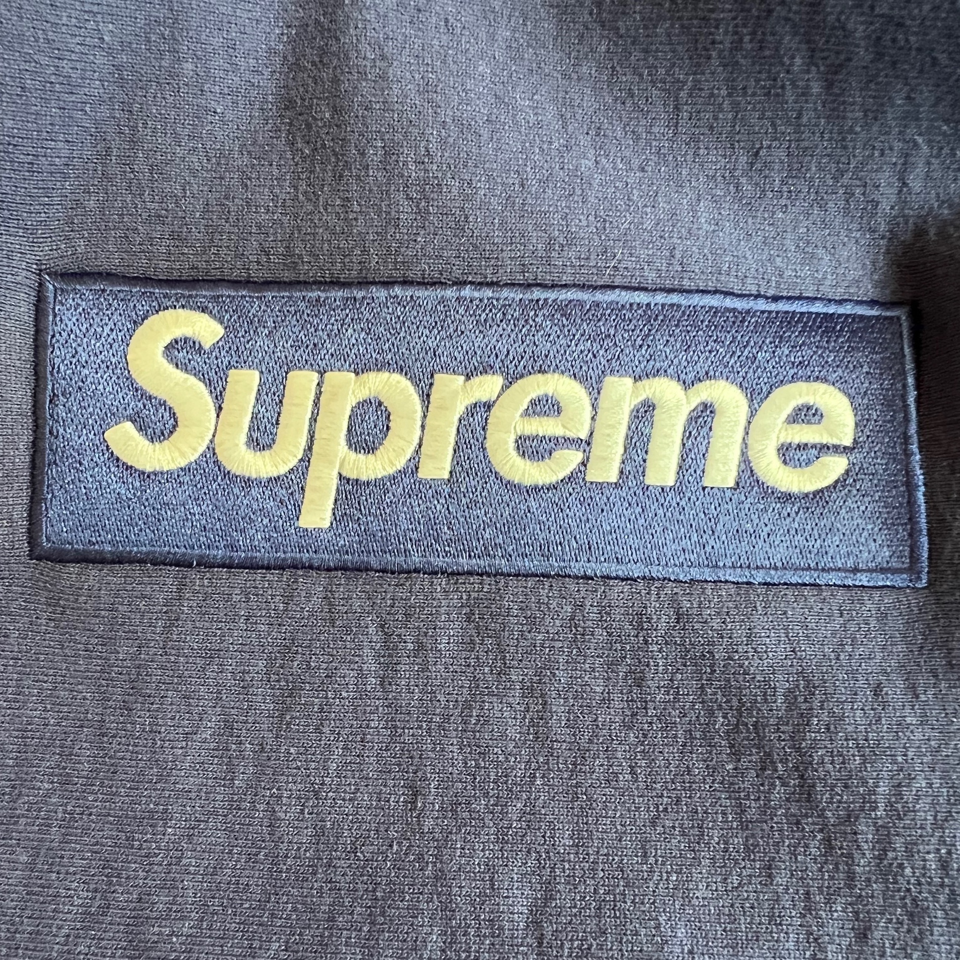 Supreme Box Logo Hooded Sweatshirt Washed Navy - 21FW 착용 스타일