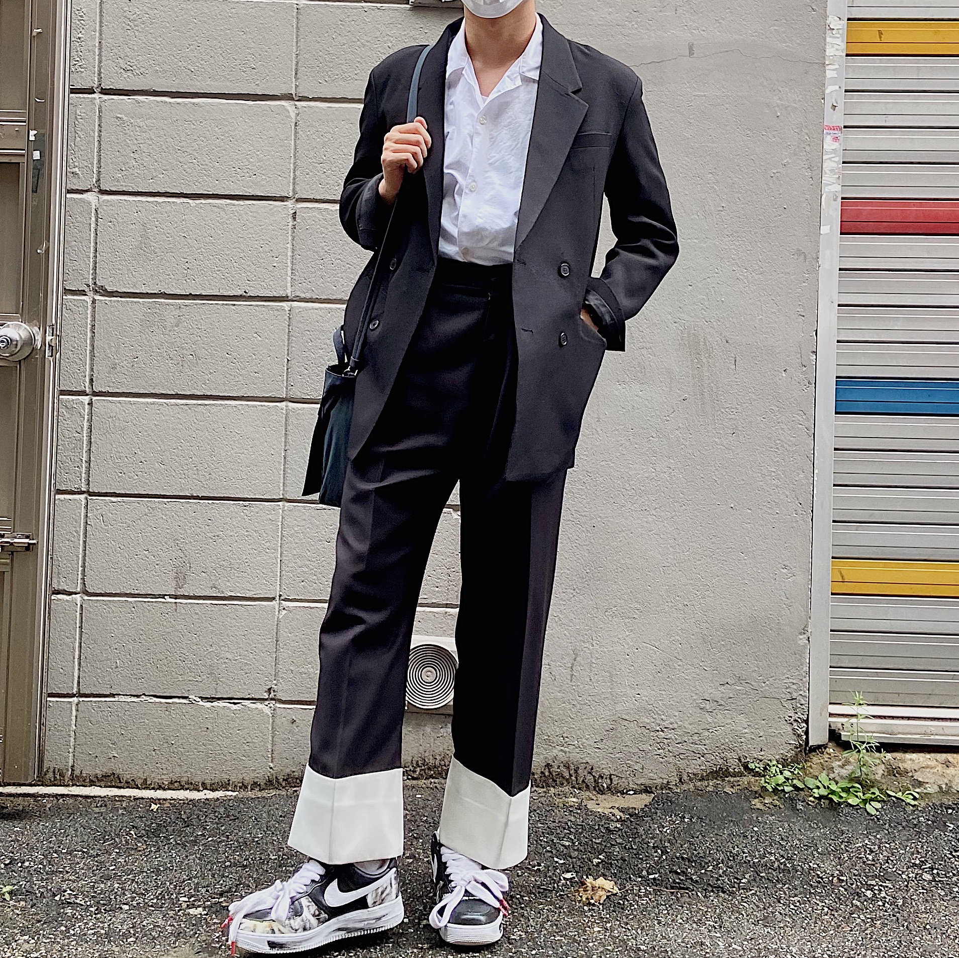 Nike x Peaceminusone Air Force 1 Low Para-Noise 착용 스타일