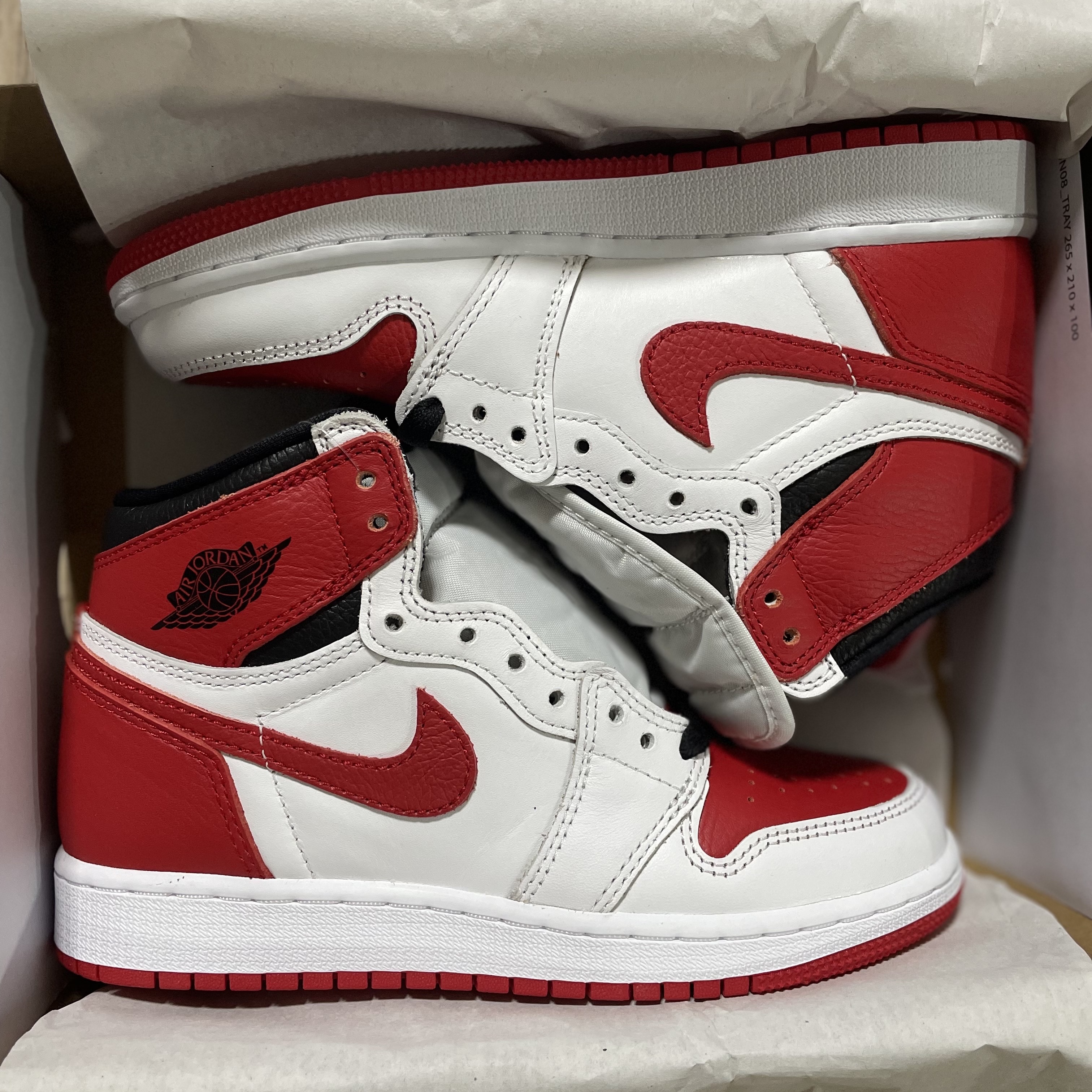(GS) Jordan 1 Retro High OG Heritage 착용 스타일 - 1
