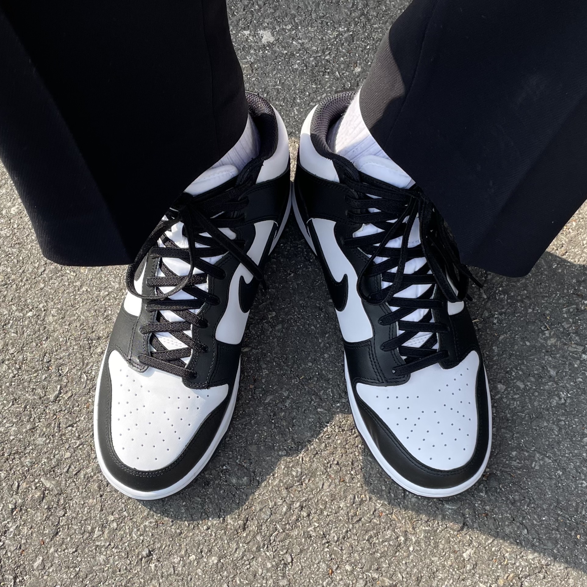 Nike Dunk High Retro Championship White 착용 스타일