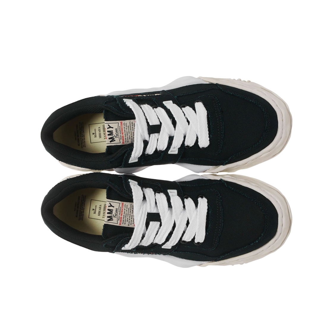 메종 미하라 야스히로 파커 OG 솔 캔버스 로우탑 스니커즈 블랙(Maison Mihara Yasuhiro Parker OG Sole Canvas Low-top Sneakers Black) - 2