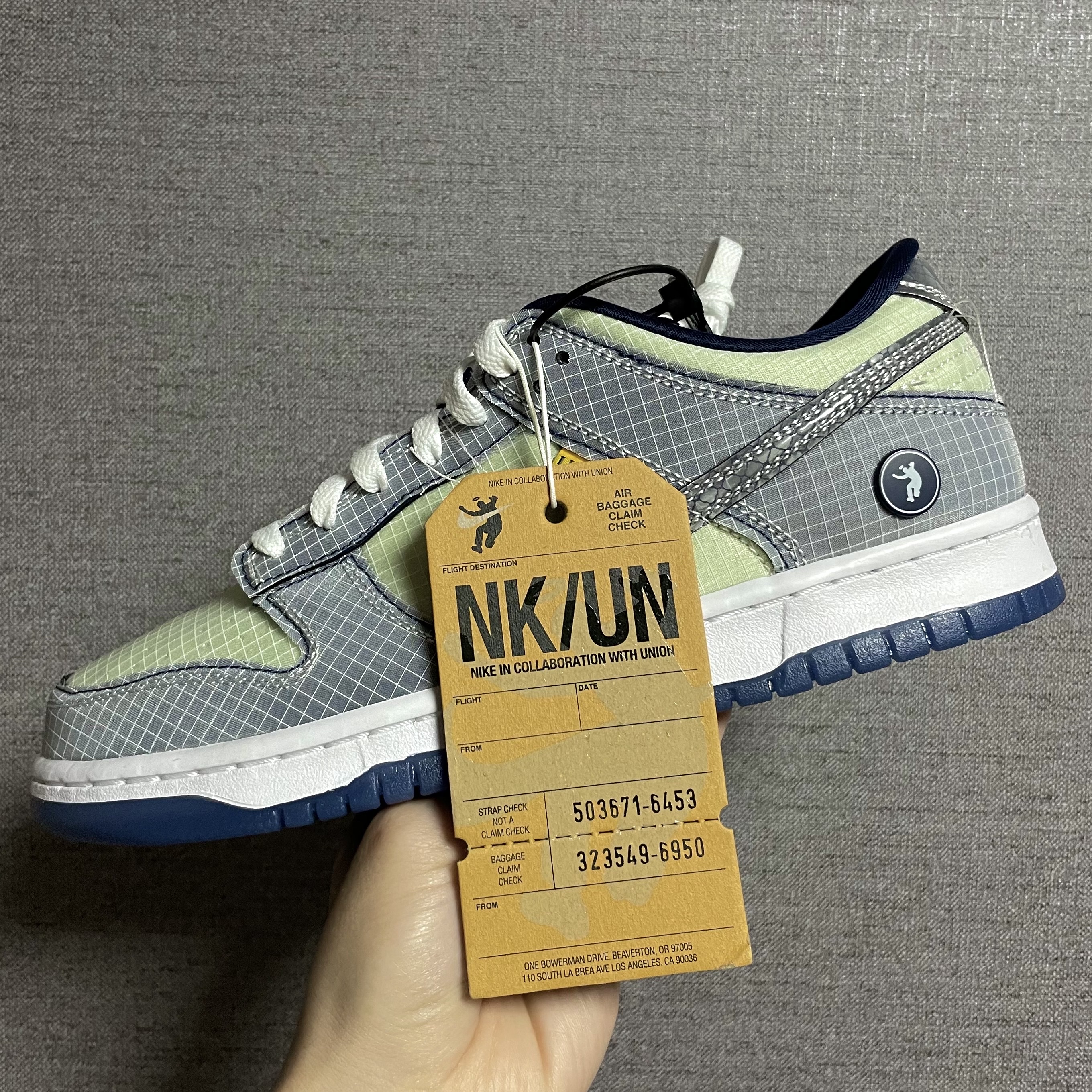 Nike x Union Dunk Low Passport Pack Pistachio 착용 스타일 - 1
