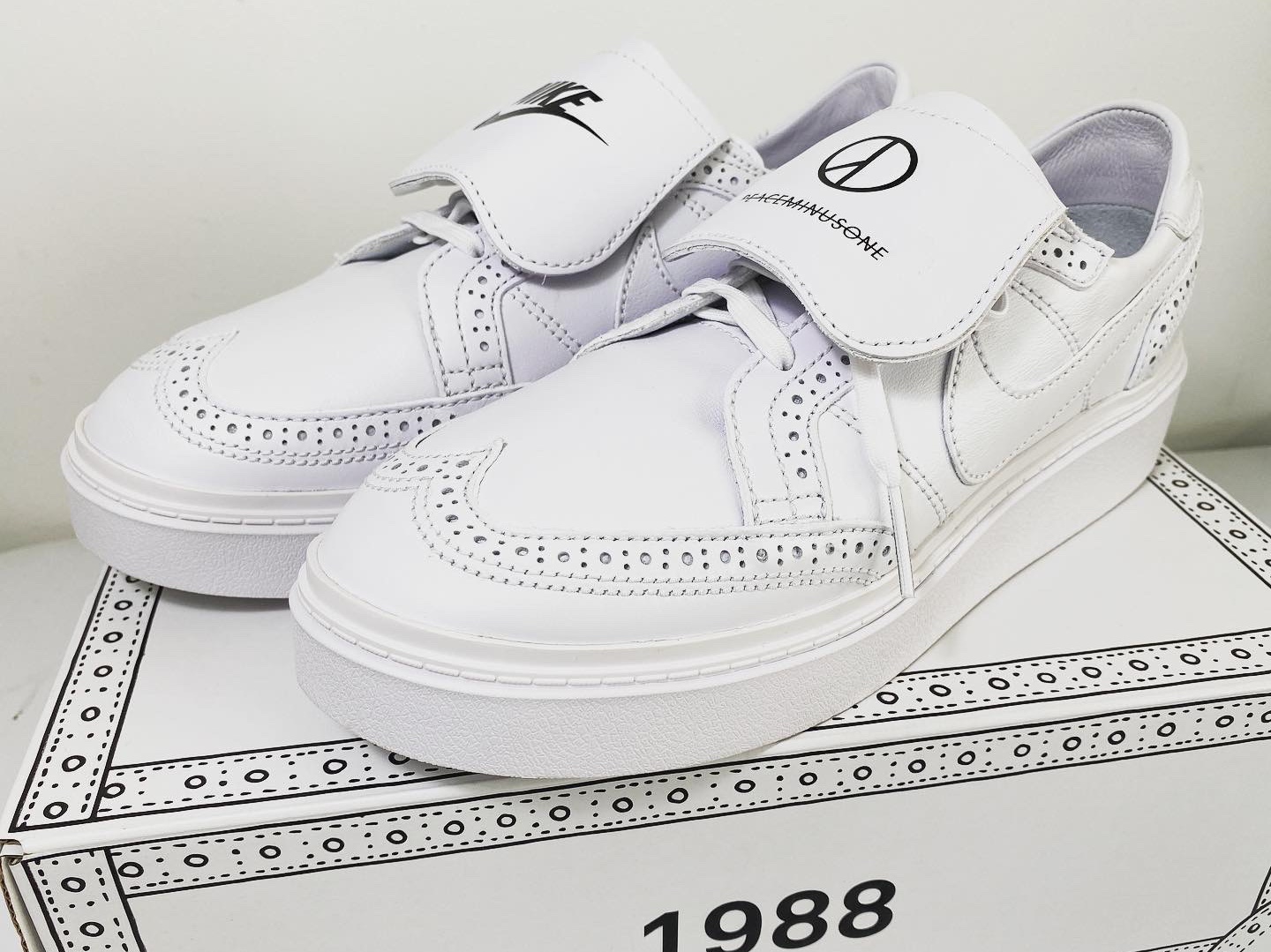 Nike x Peaceminusone Kwondo1 White 착용 스타일 - 4