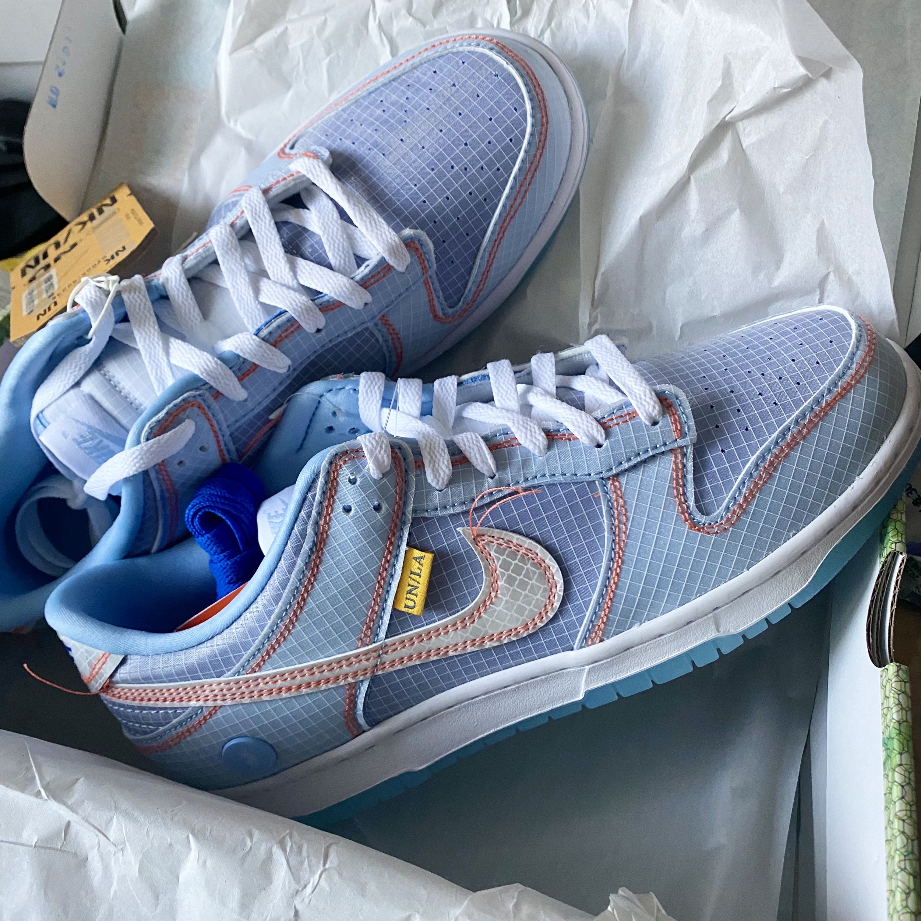 Nike x Union Dunk Low Passport Pack Argon 착용 스타일