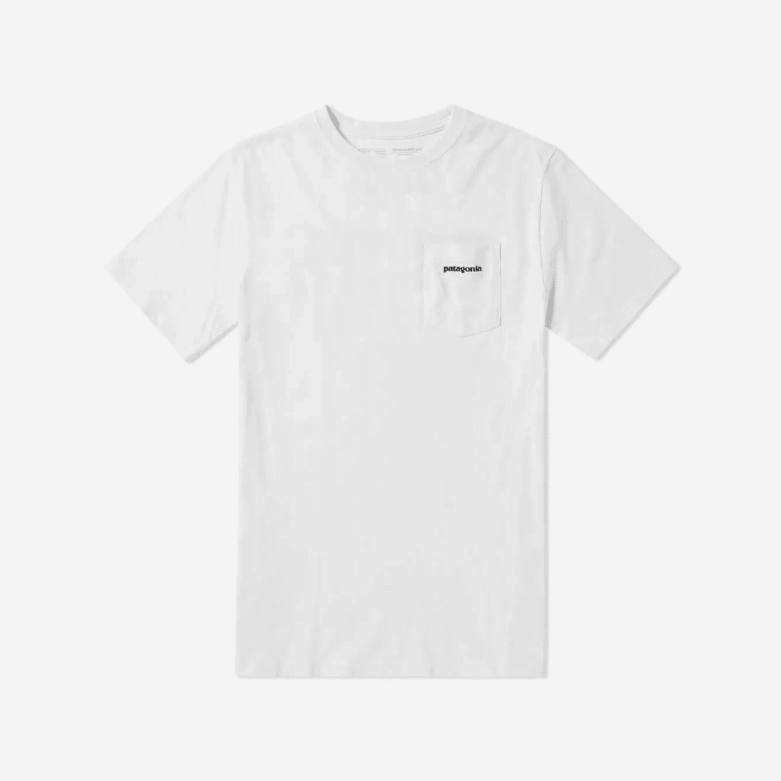 Patagonia P-6 Logo Pocket Responsibili-Tee S/S White 상세 이미지 2