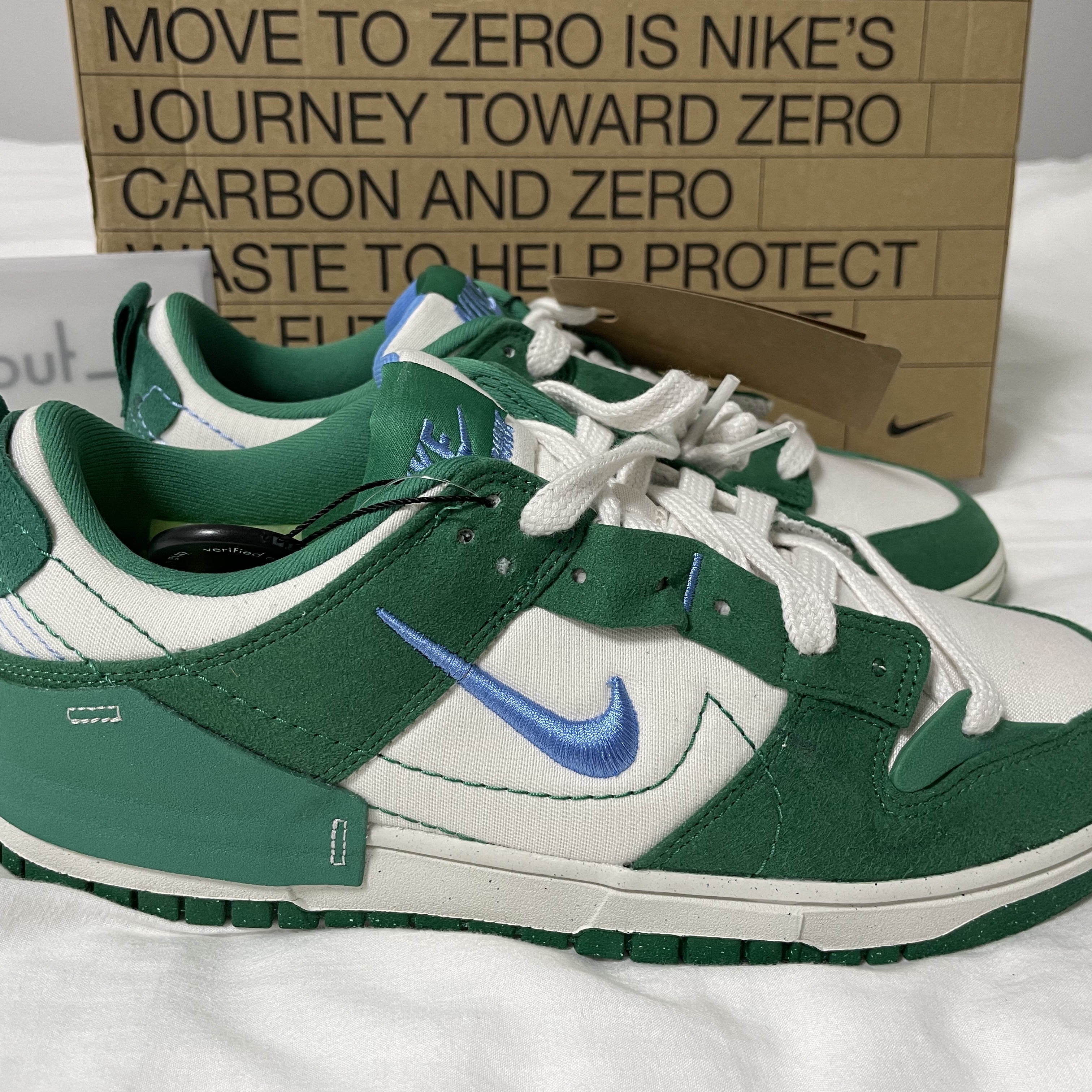 (W) Nike Dunk Low Disrupt 2 Phantom University Blue 착용 스타일