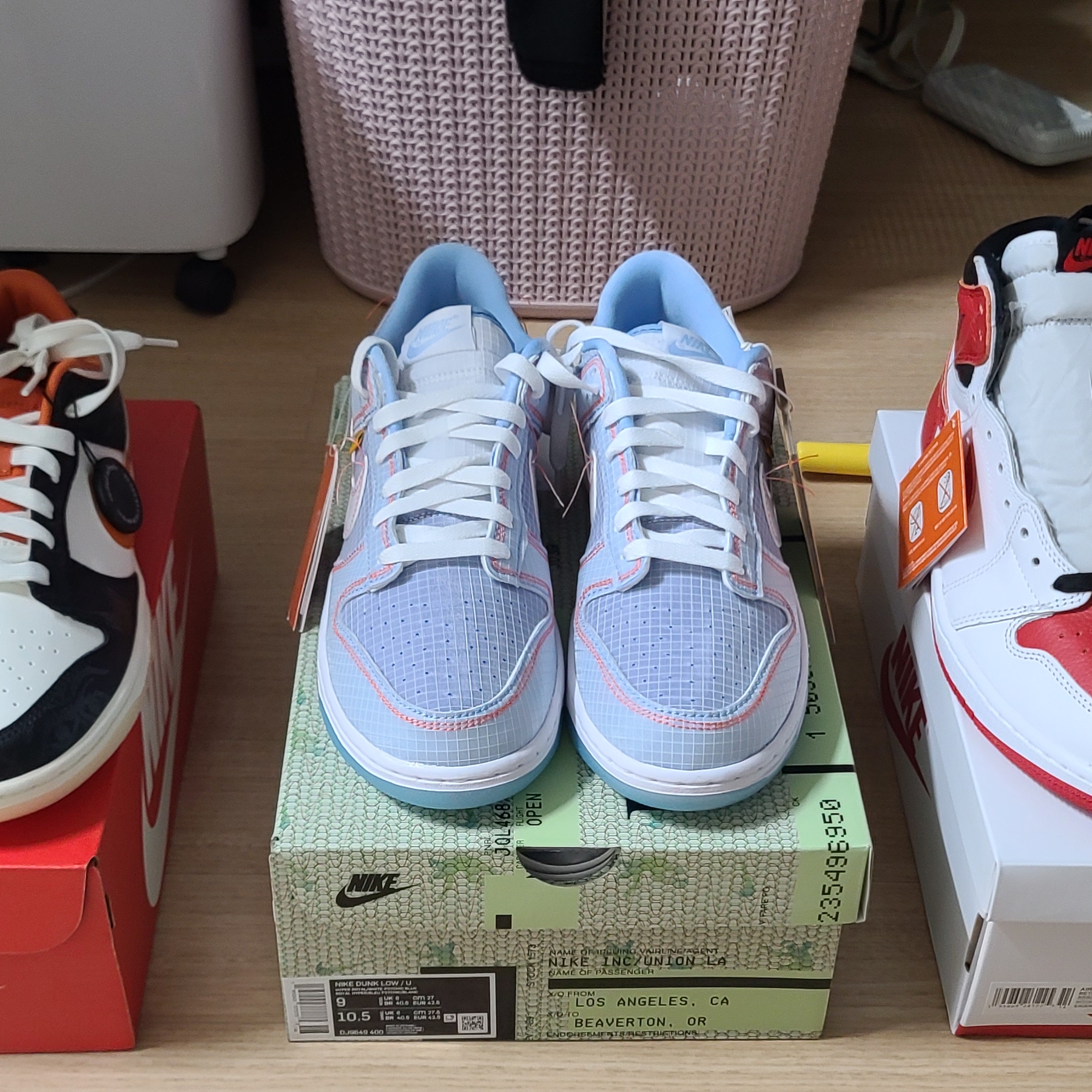 Nike Dunk Low Retro PRM Halloween, Nike x Union Dunk Low Passport Pack Argon 착용 스타일