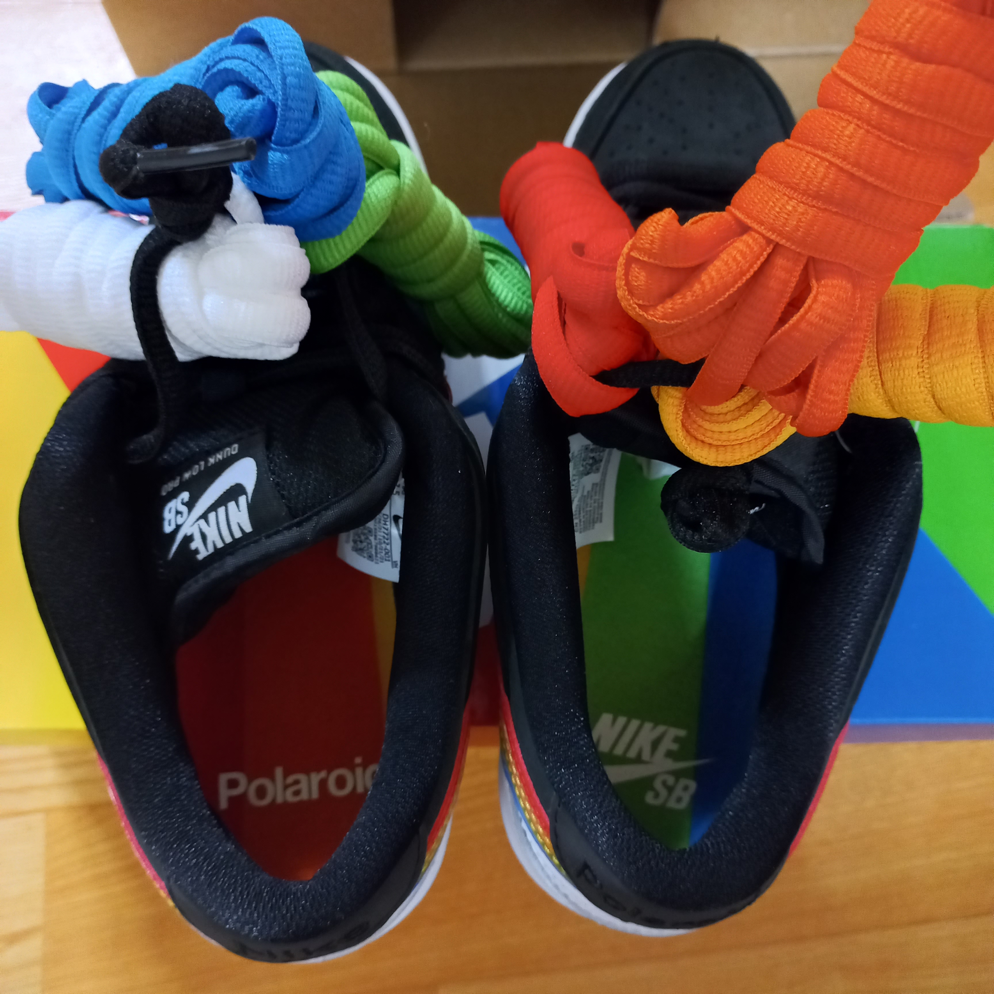 Nike x Polaroid SB Dunk Low Pro QS Black 착용 스타일 - 2