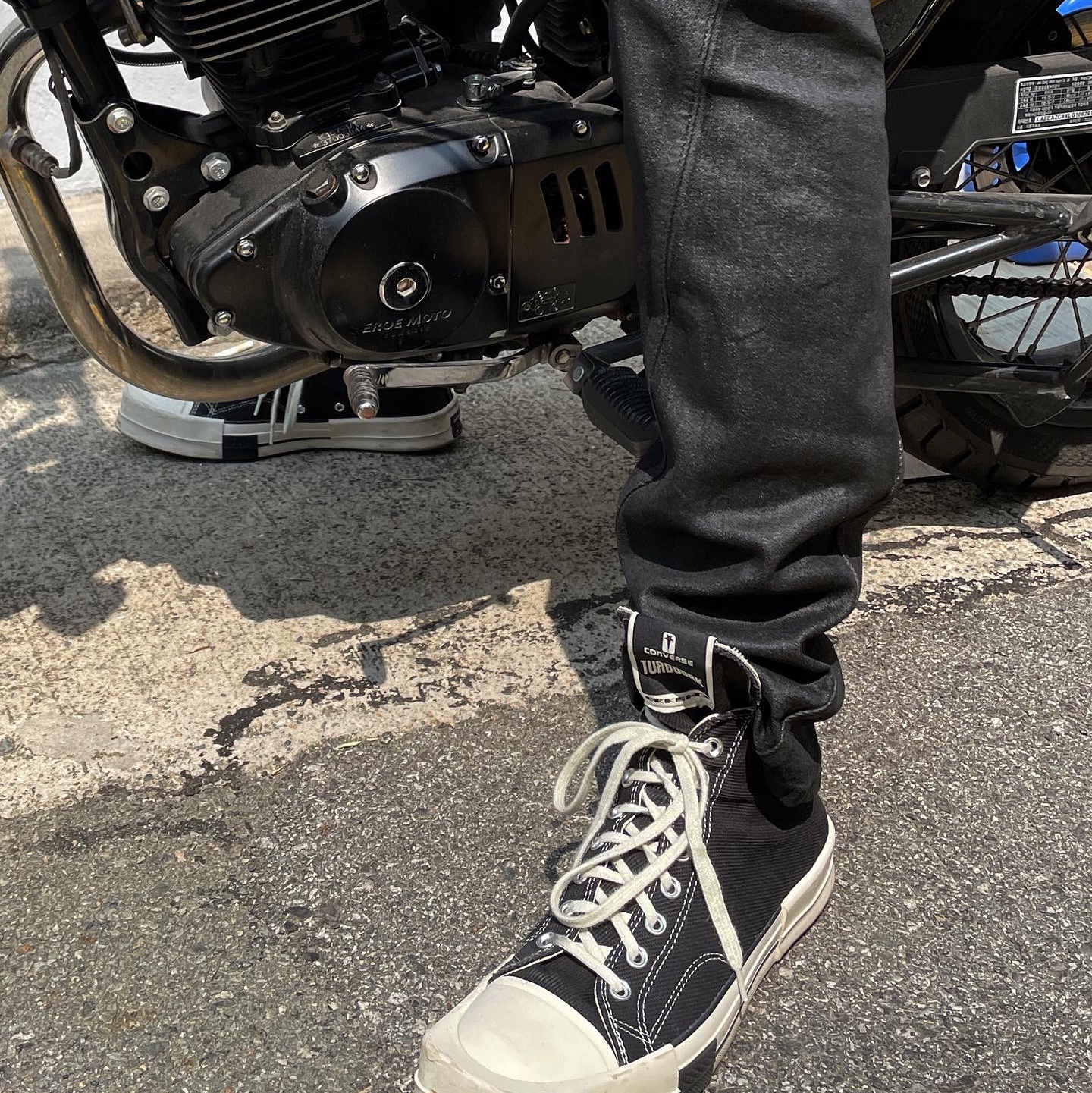 Converse x Drkshdw Turbodrk Chuck 70 Hi Black 착용 스타일 - 4