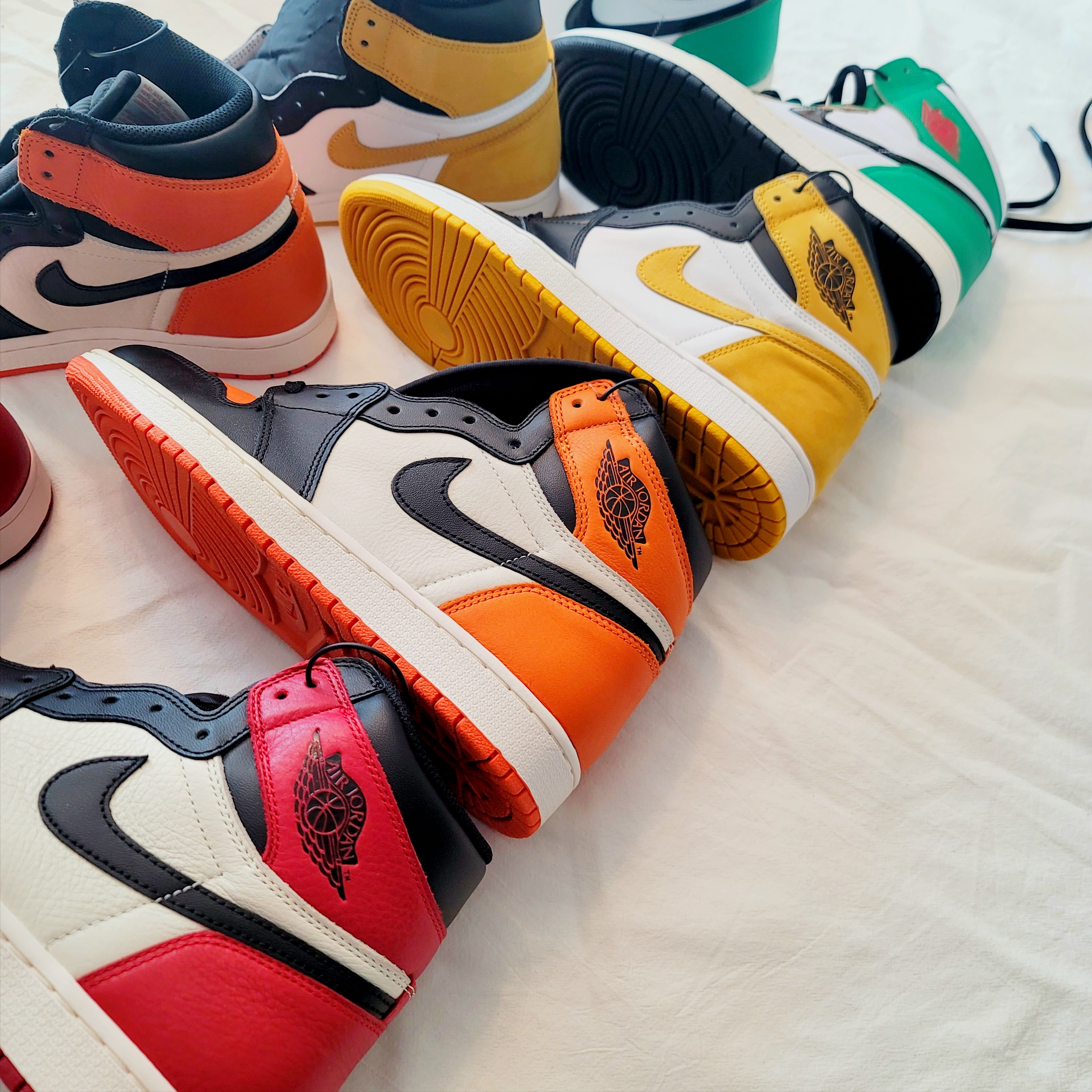 Jordan 1 Retro High OG Bred Toe, Jordan 1 Retro Shattered Backboard 착용 스타일 - 1