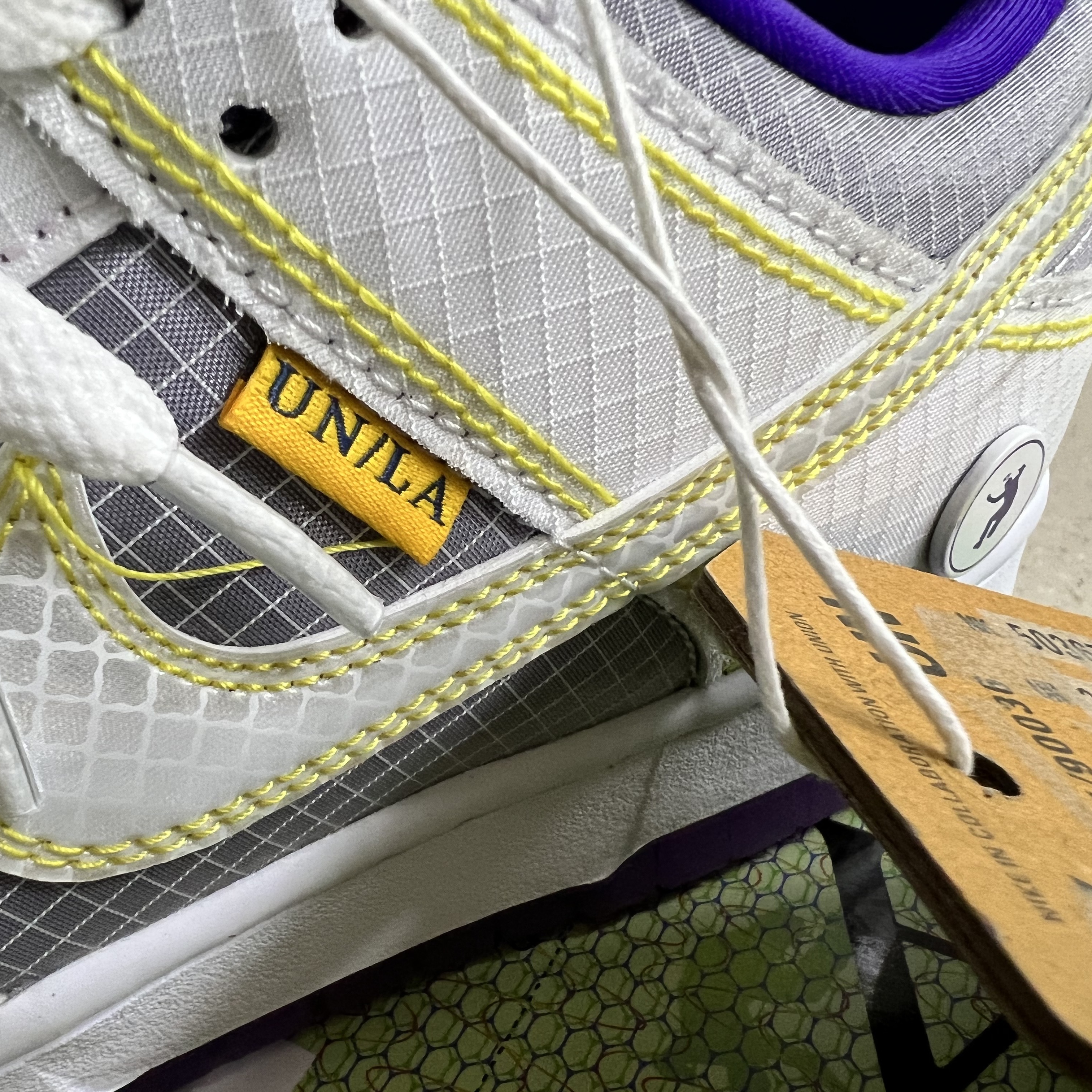 Nike x Union Dunk Low Passport Pack Court Purple White 착용 스타일 - 3