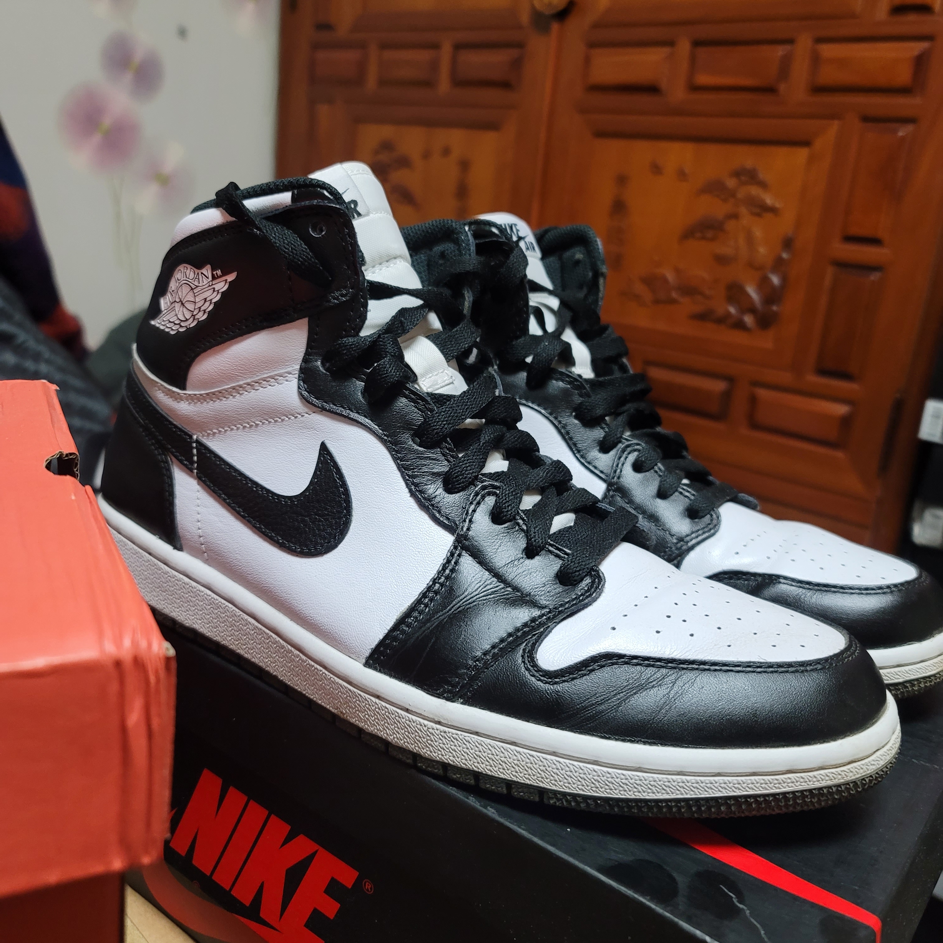 Jordan 1 Retro High OG Black White 2014 착용 스타일 - 2