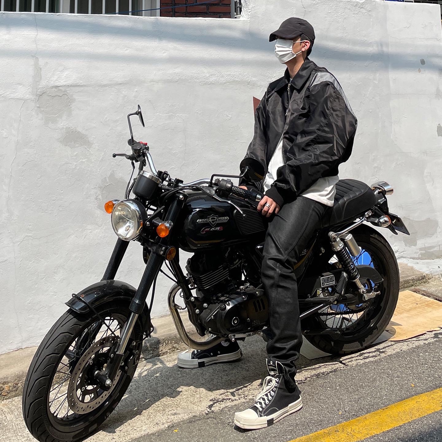 Converse x Drkshdw Turbodrk Chuck 70 Hi Black 착용 스타일 - 1
