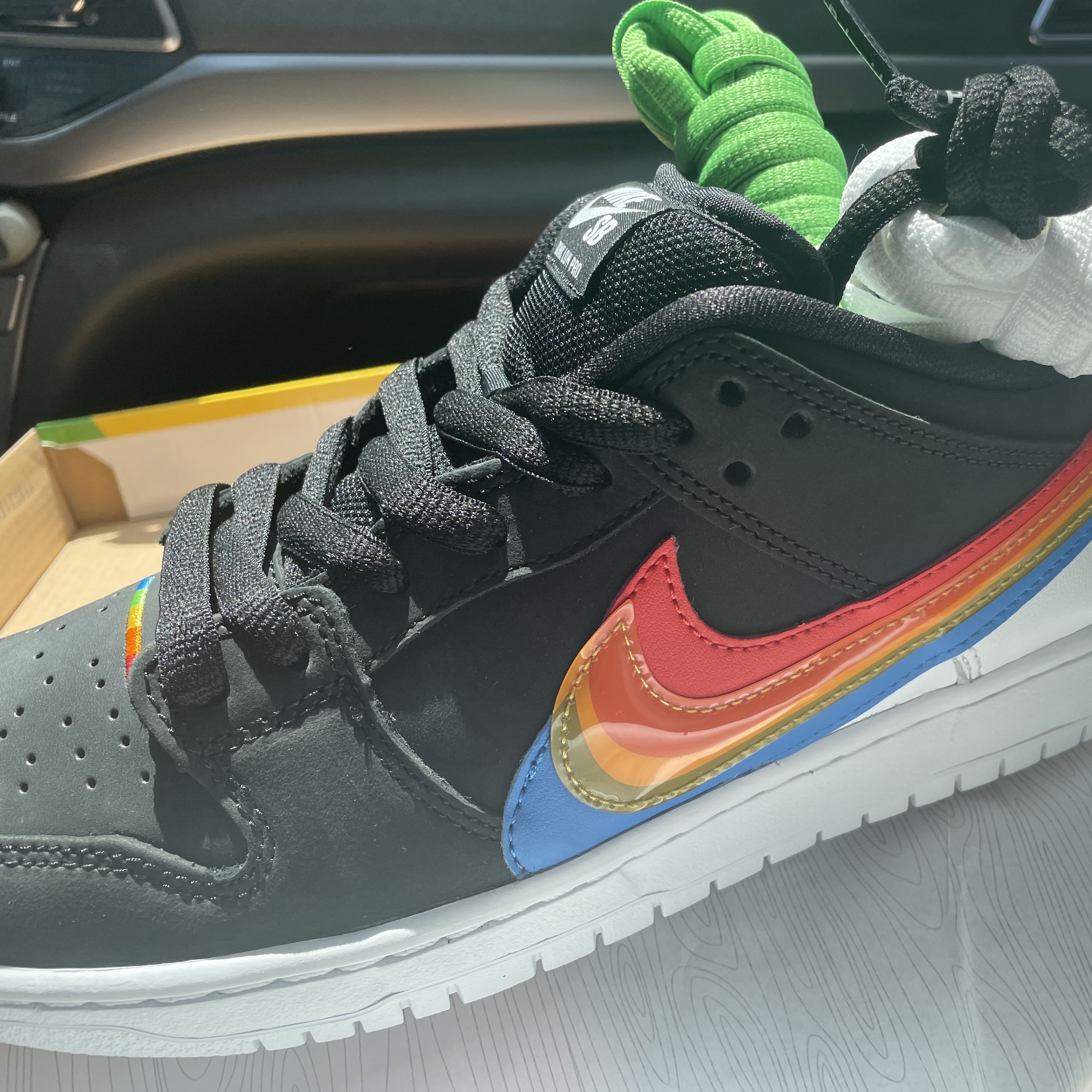 Nike x Polaroid SB Dunk Low Pro QS Black 착용 스타일 - 2