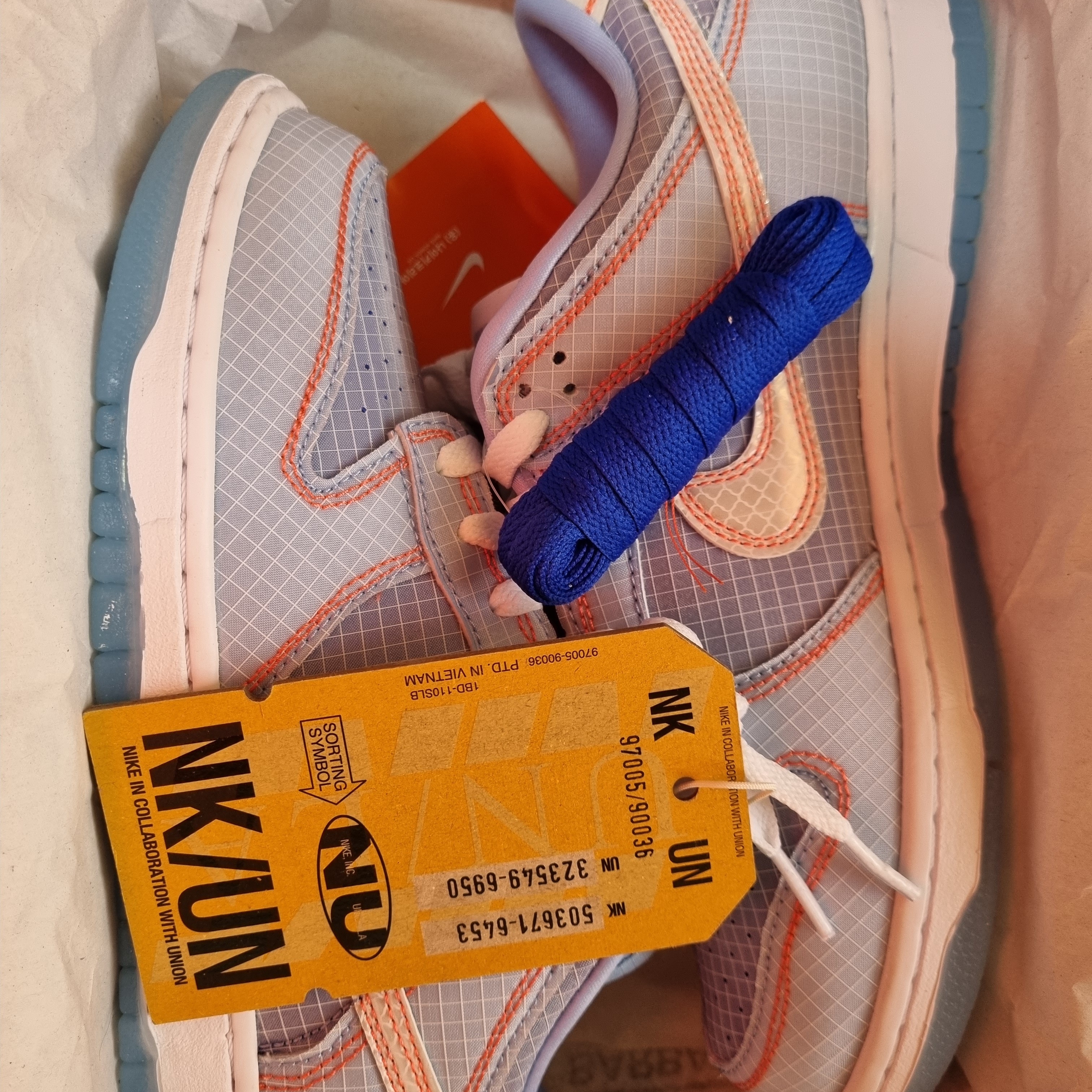 Nike x Union Dunk Low Passport Pack Argon 착용 스타일 - 3