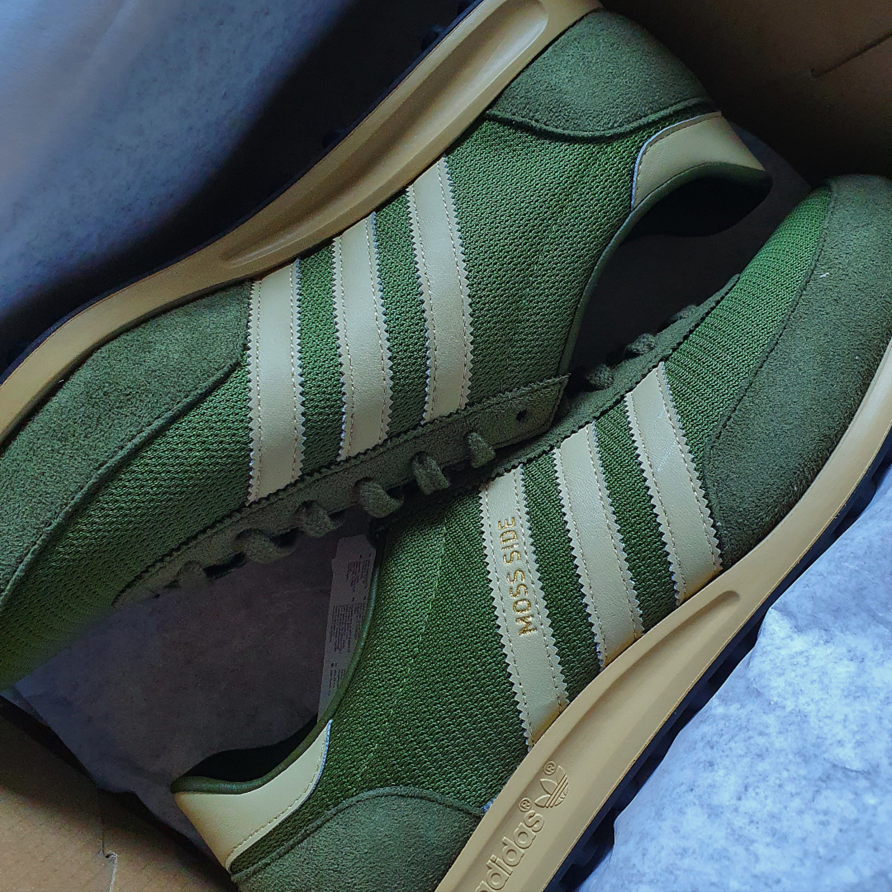 Adidas Moss Side Dust Green 착용 스타일 - 1