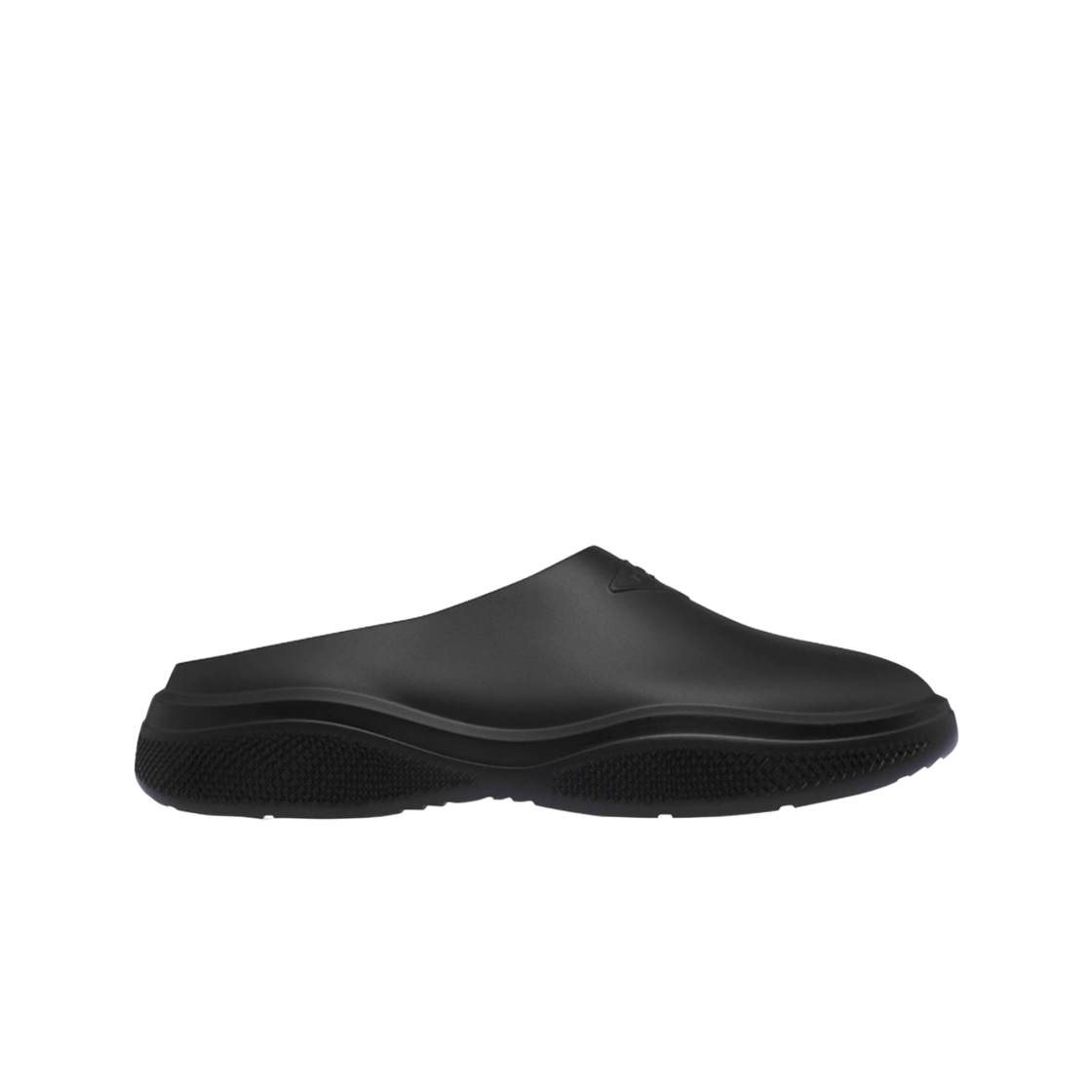 프라다 멜로우 러버 뮬 블랙(Prada Mellow Rubber Mules Black)