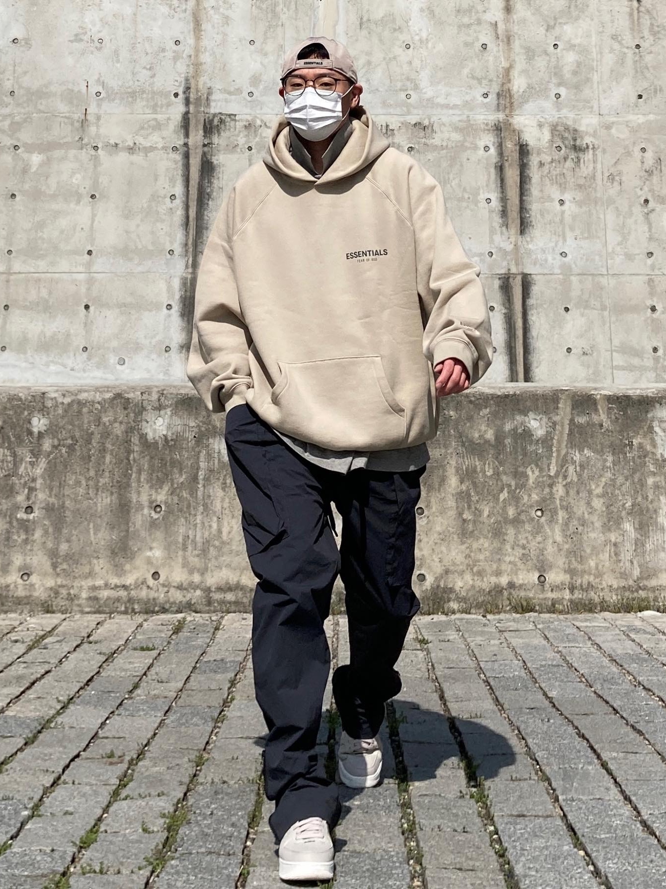 Essentials Pullover Hoodie Linen - Ssense Exclusive, Nike Air Force 1 '07 QS LBJ 착용 스타일 - 1