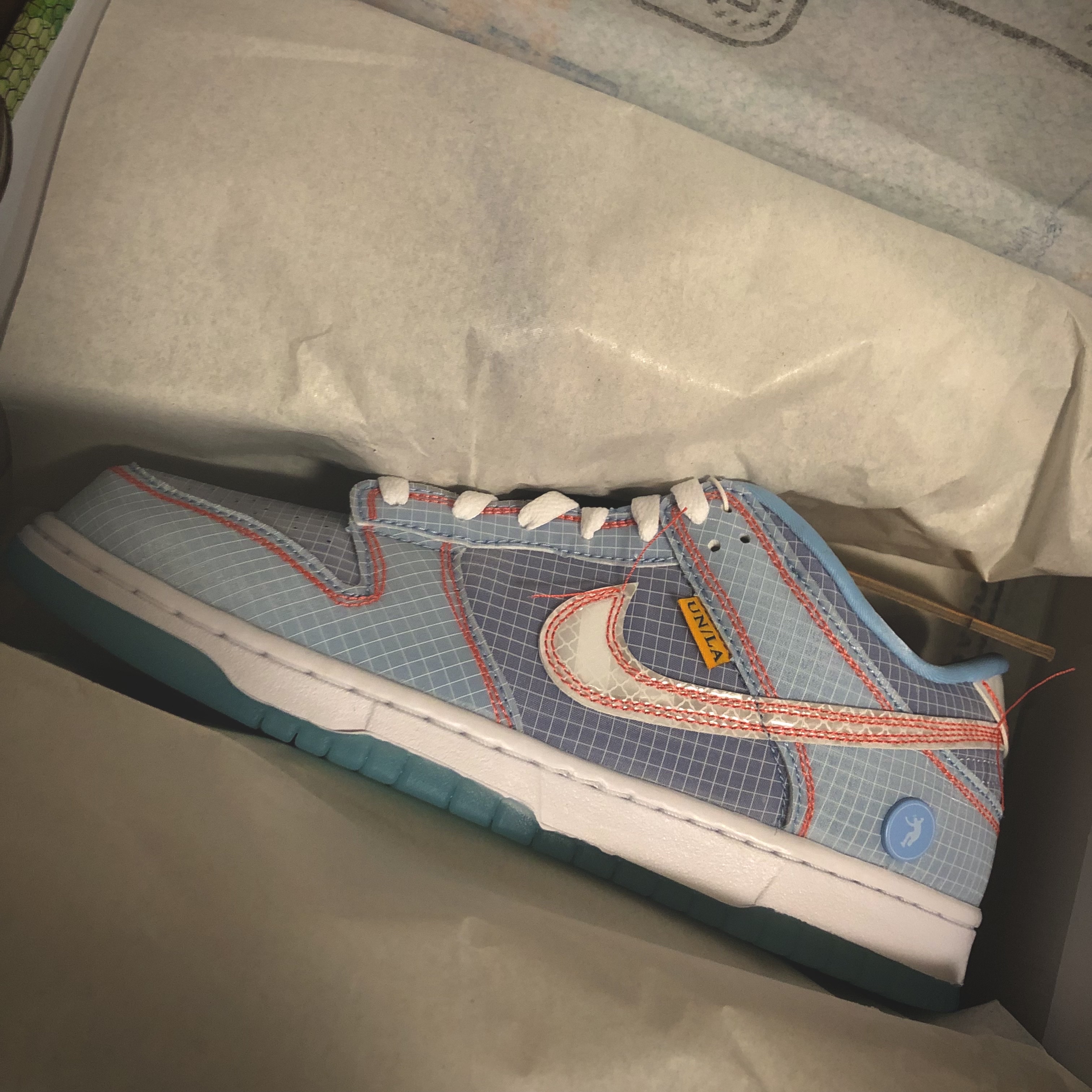 Nike x Union Dunk Low Passport Pack Argon 착용 스타일 - 2