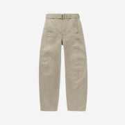 Lemaire Twisted Belted Pants Cotton Satin Light Taupe