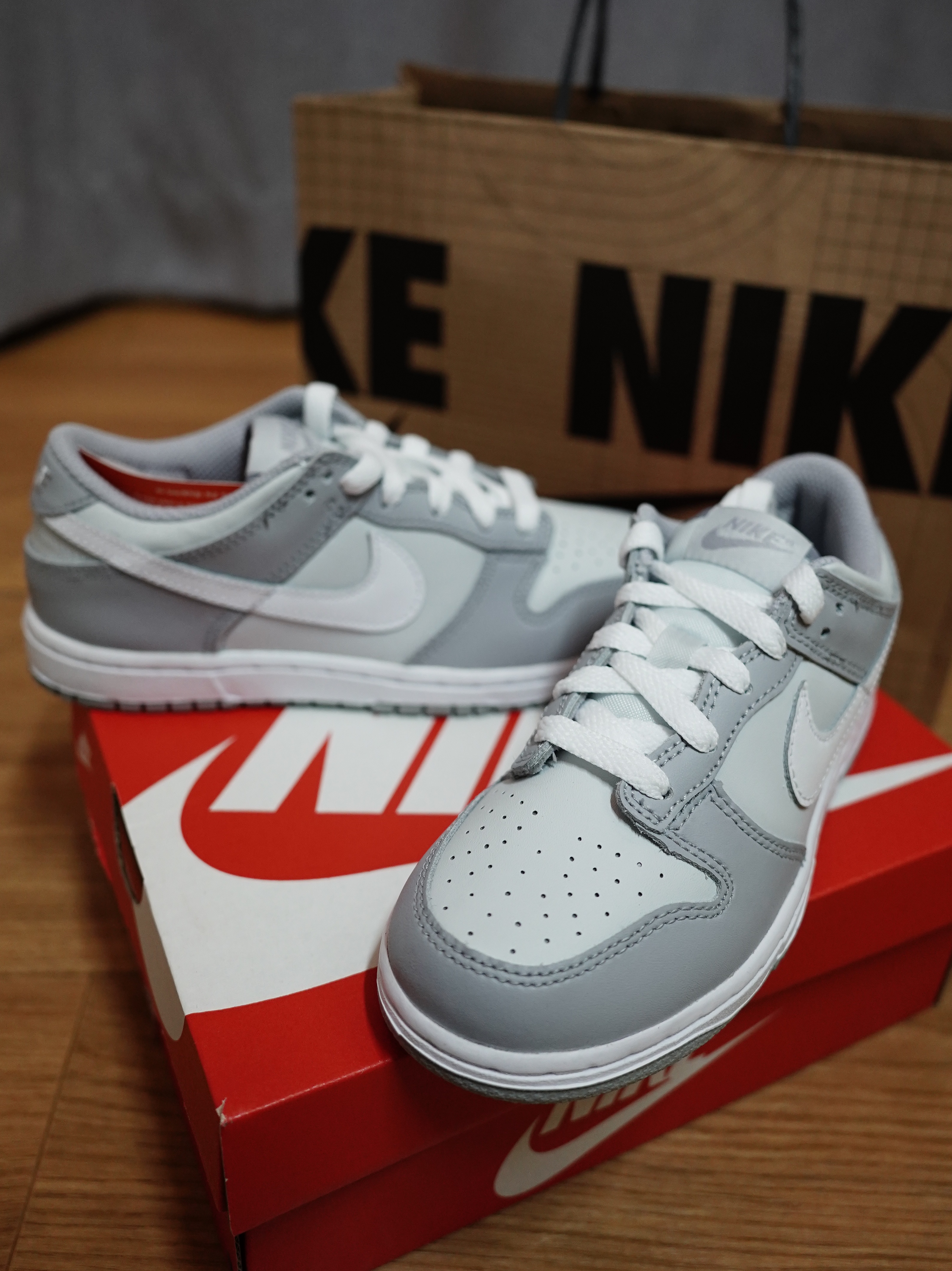 (PS) Nike Dunk Low Wolf Grey 착용 스타일 - 2