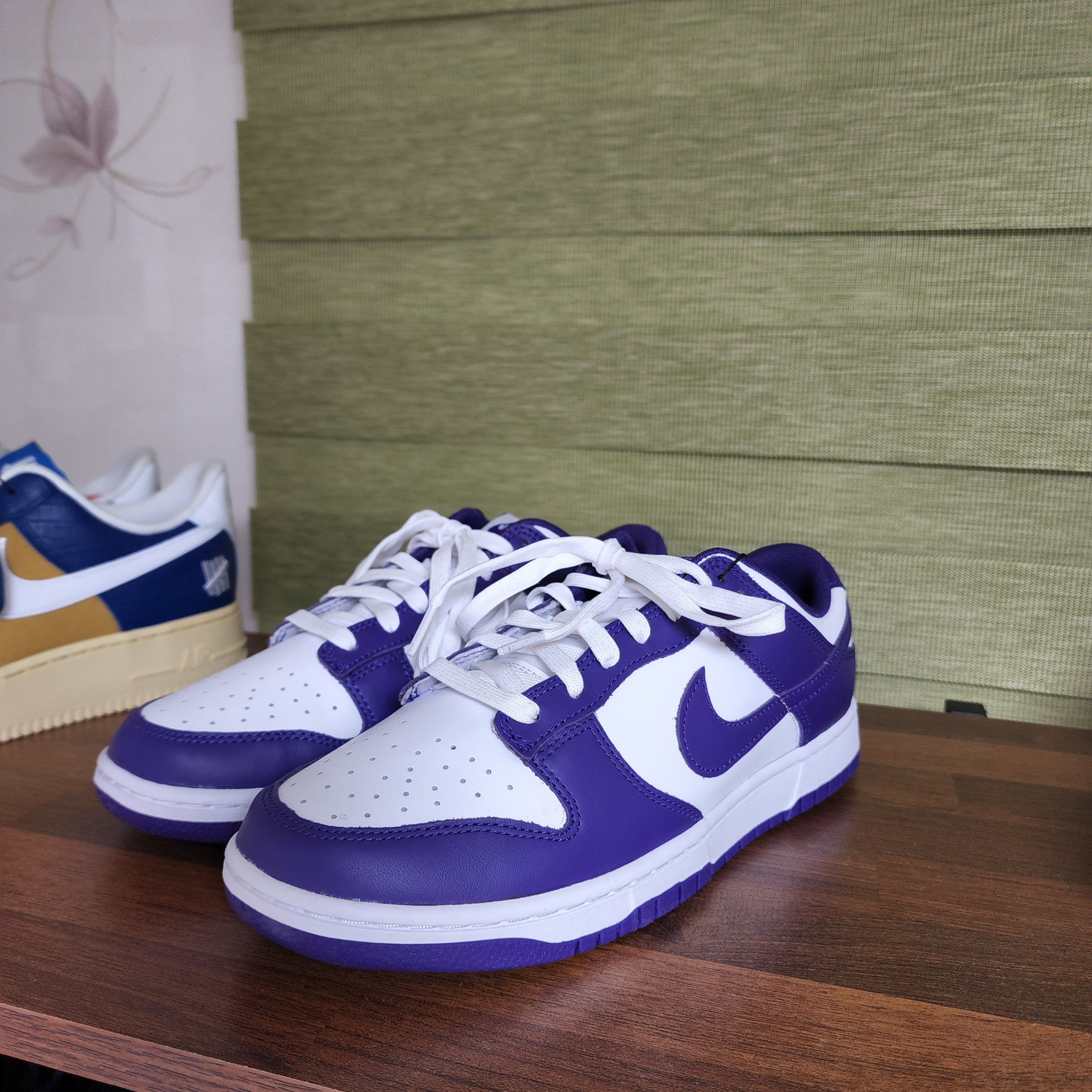 Nike Dunk Low Retro Championship Court Purple 착용 스타일 - 2