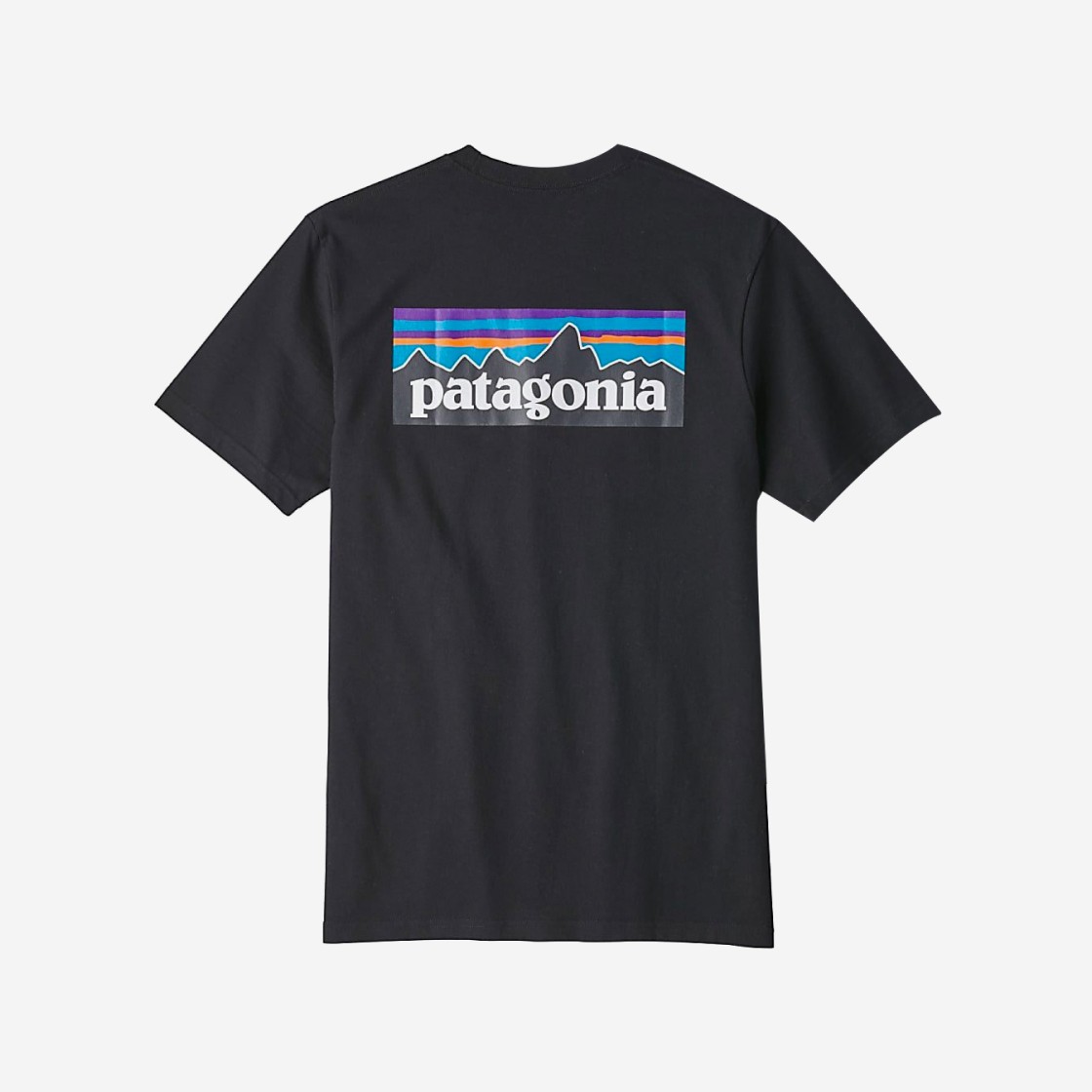 Patagonia P-6 Logo Pocket Responsibili-Tee S/S Black 상세 이미지 1