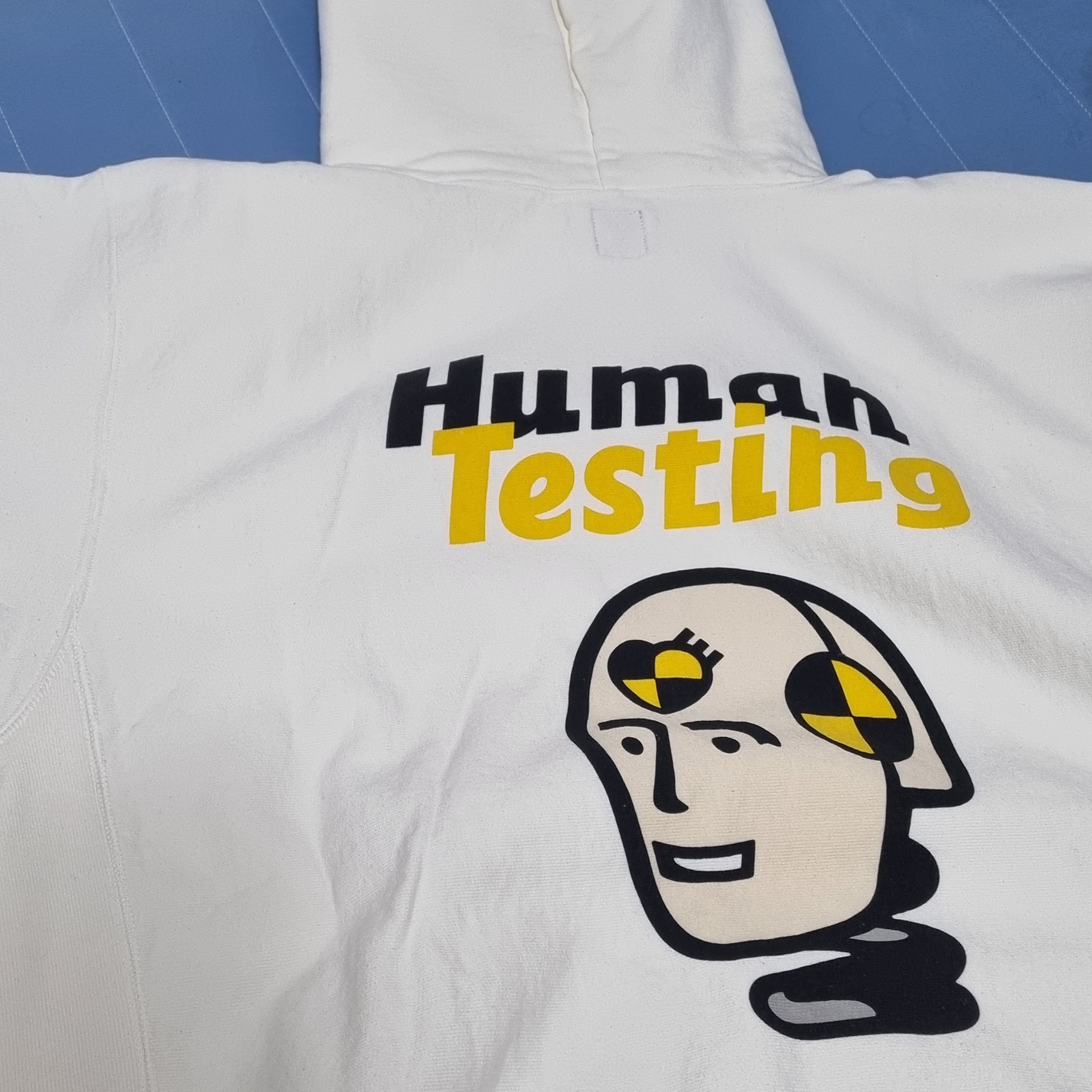 Human Made x A$AP Rocky Human Testing Pizza Hoodie White 착용 스타일