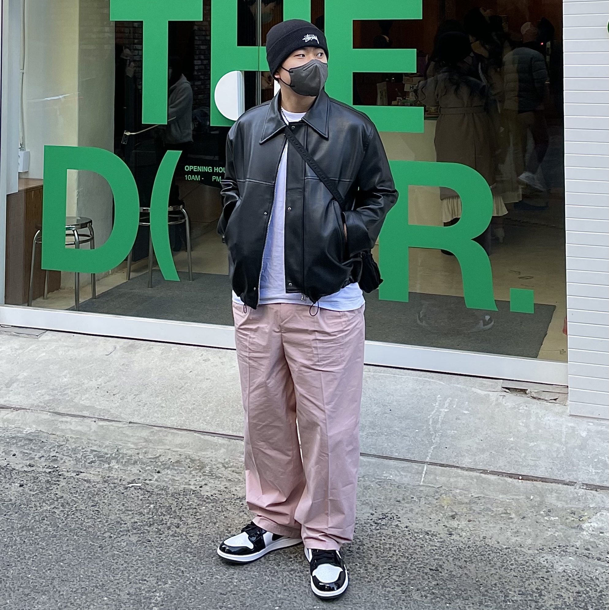 Jordan 1 Mid SE ASW Black 착용 스타일 - 1