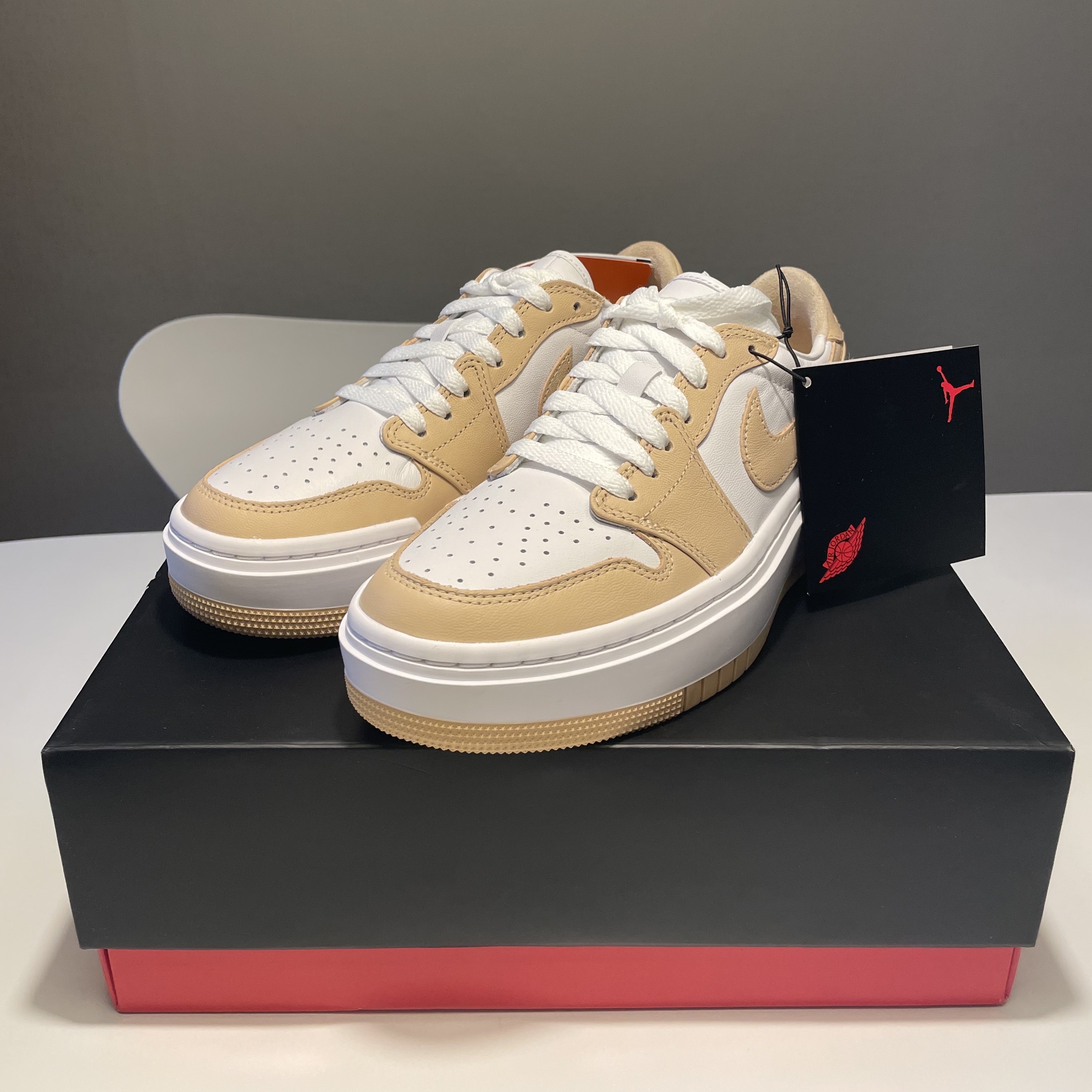 (W) Jordan 1 Elevate Low White Onyx 착용 스타일 - 4