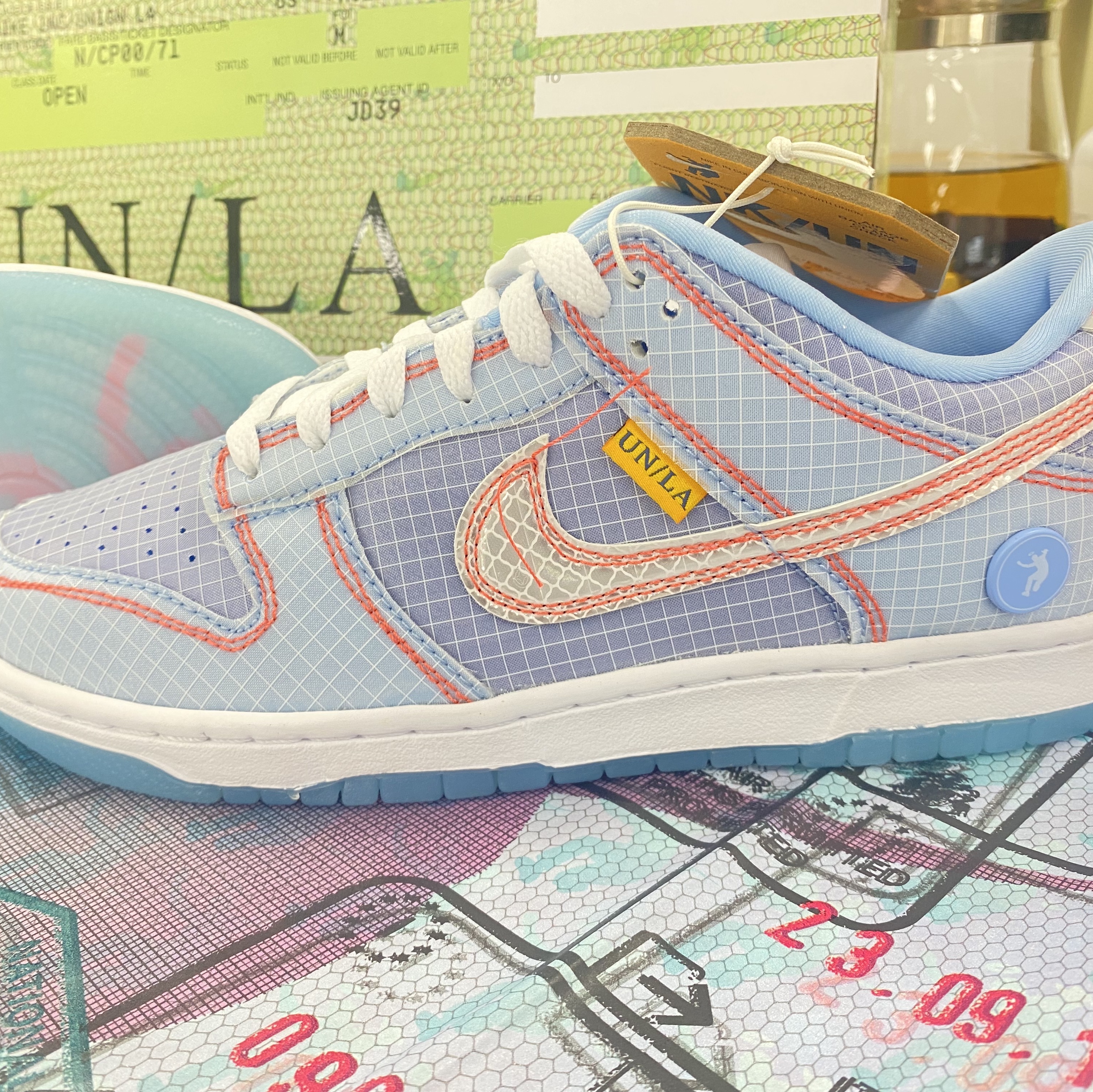Nike x Union Dunk Low Passport Pack Argon 착용 스타일
