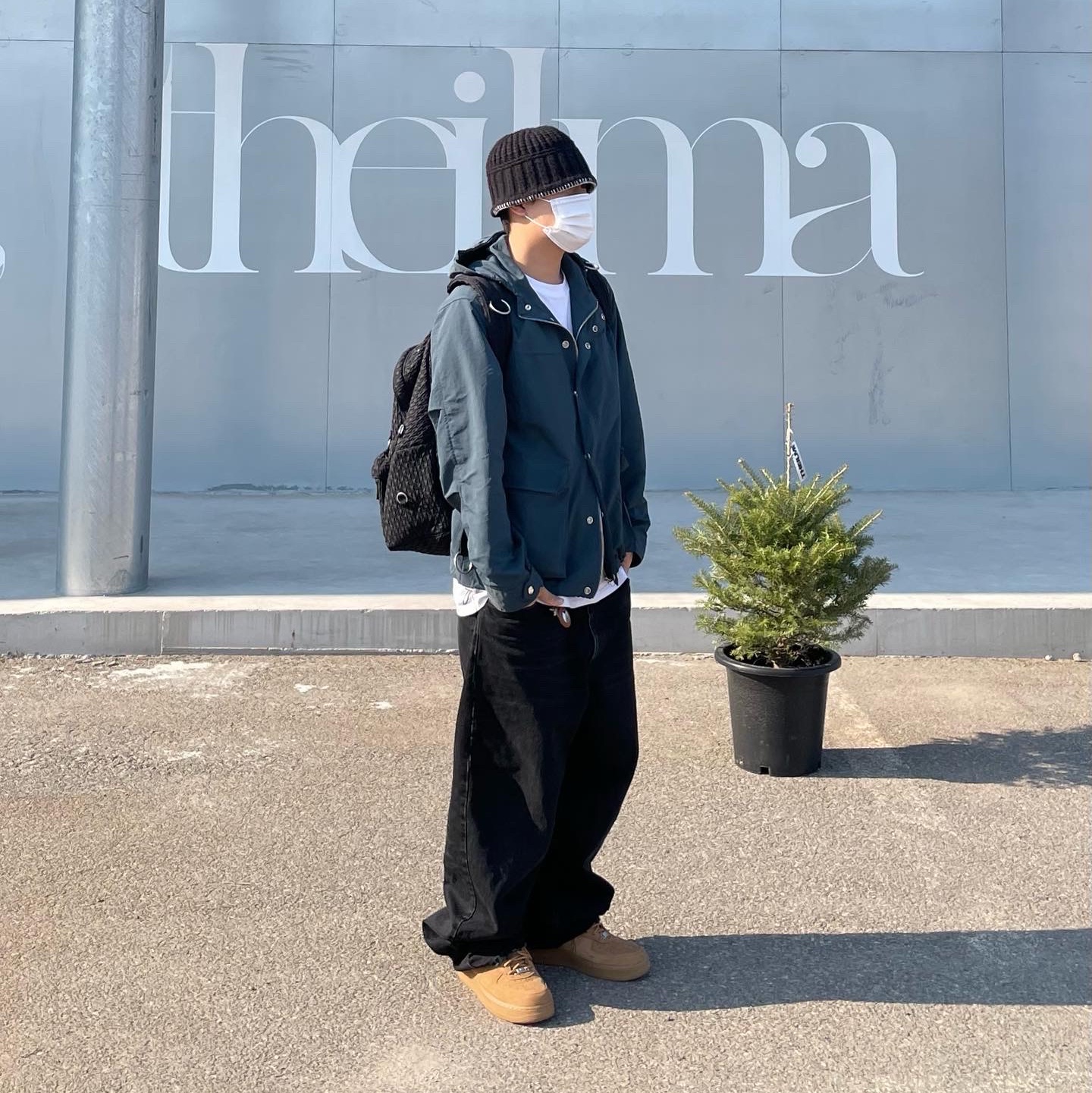 Nike x Supreme Air Force 1 Low Flax 착용 스타일 - 1