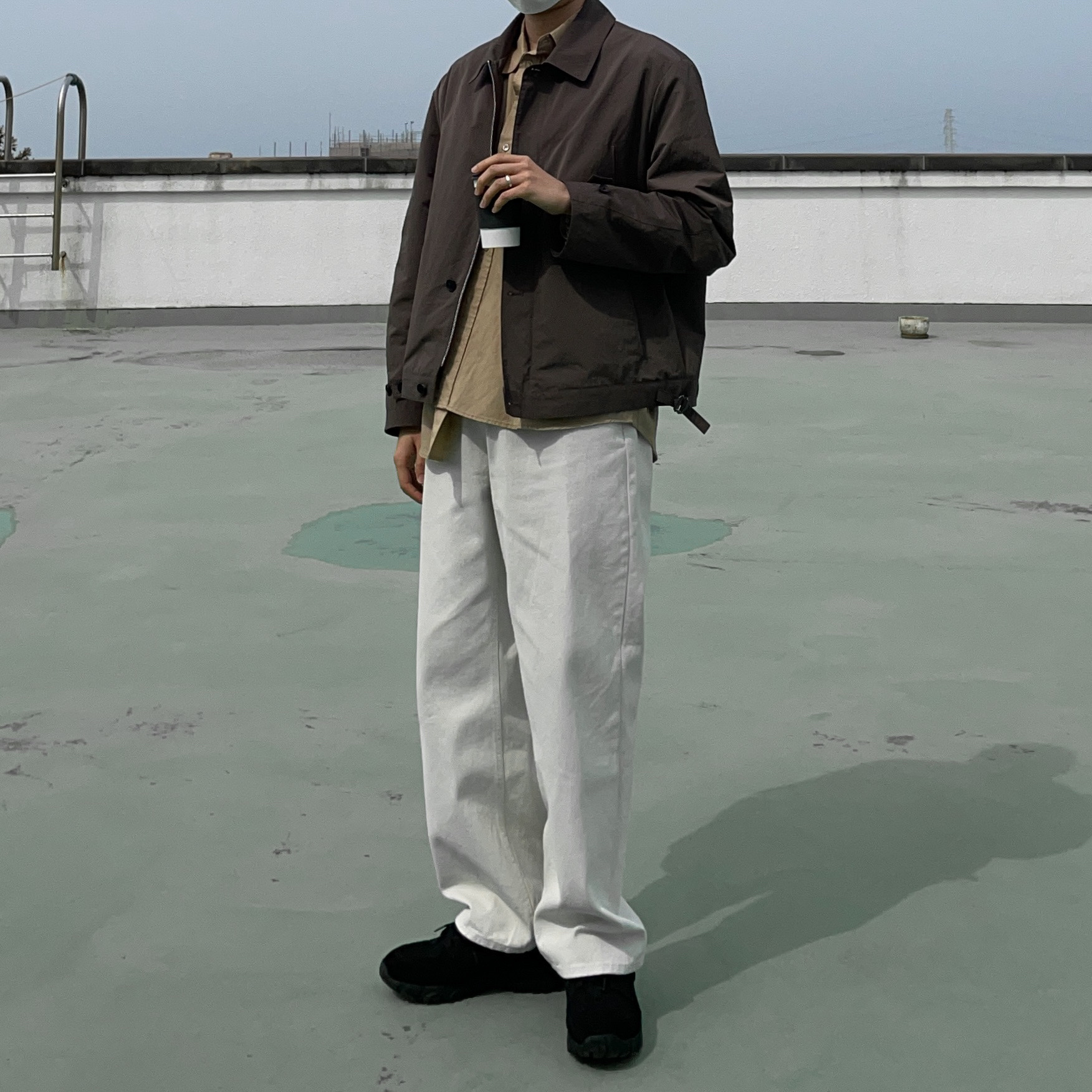 Maison Margiela Security Sneakers Black 착용 스타일 - 1