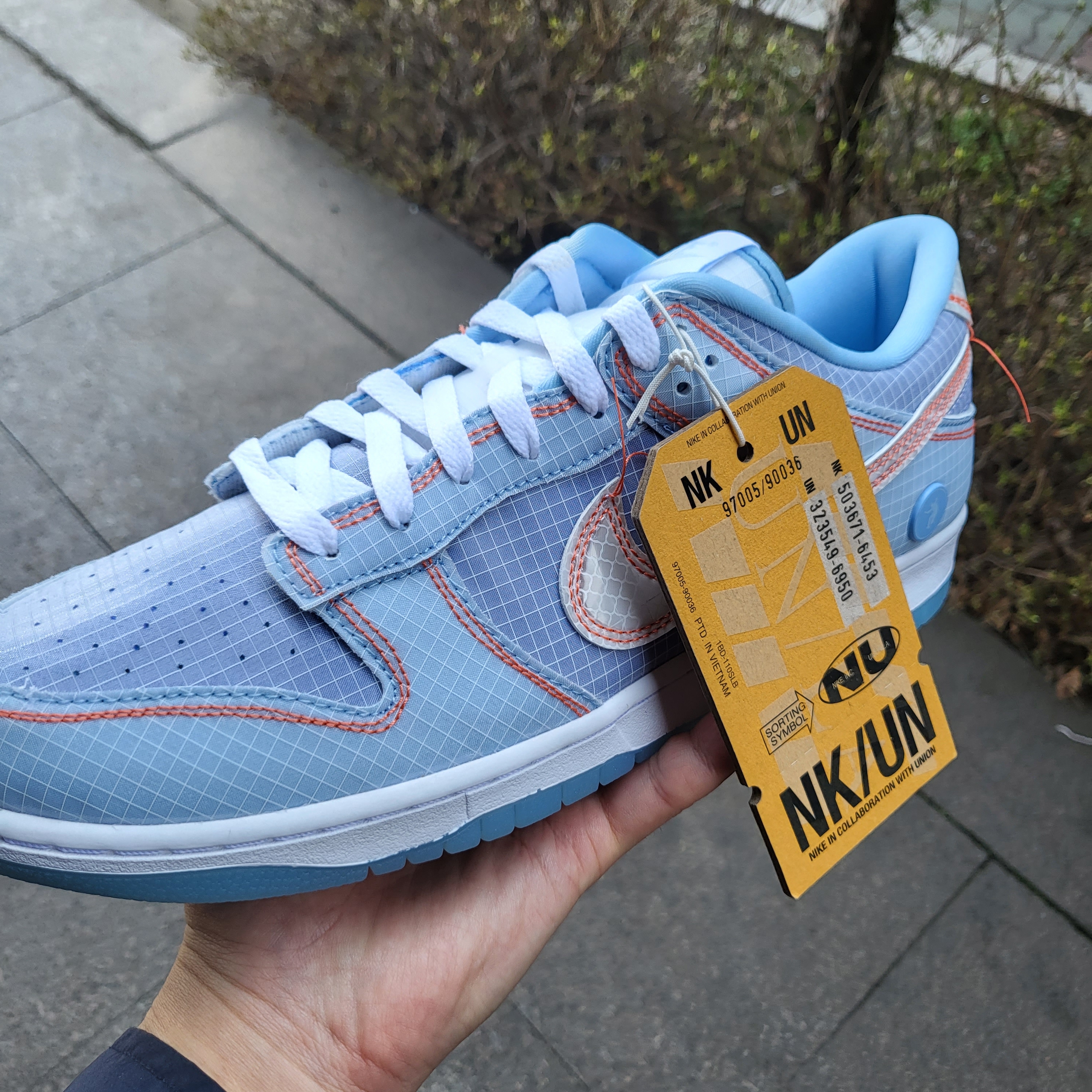 Nike x Union Dunk Low Passport Pack Argon 착용 스타일 - 2